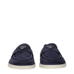 Prada Loafers Men Suede Blue