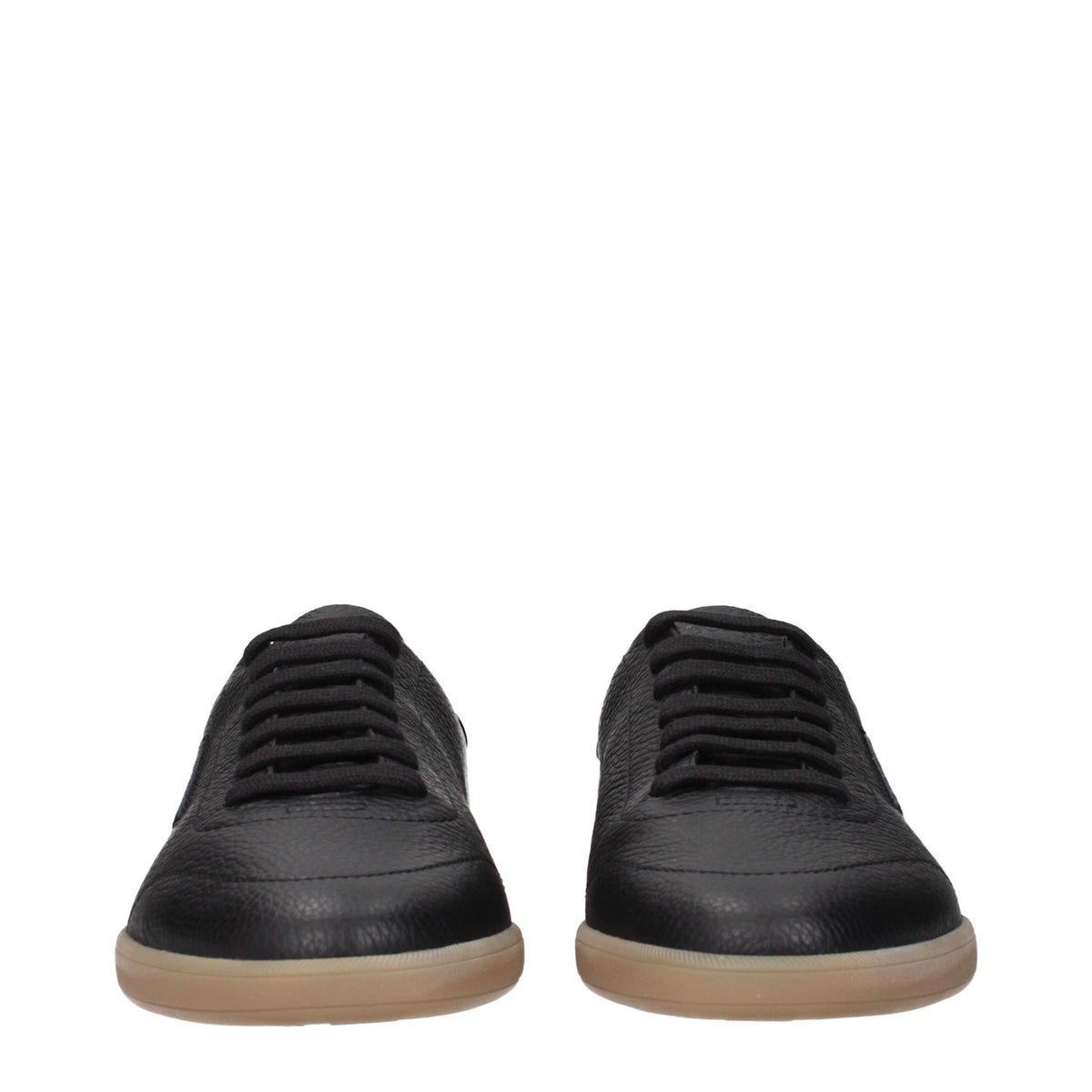 Zegna Sneakers Men Leather Black