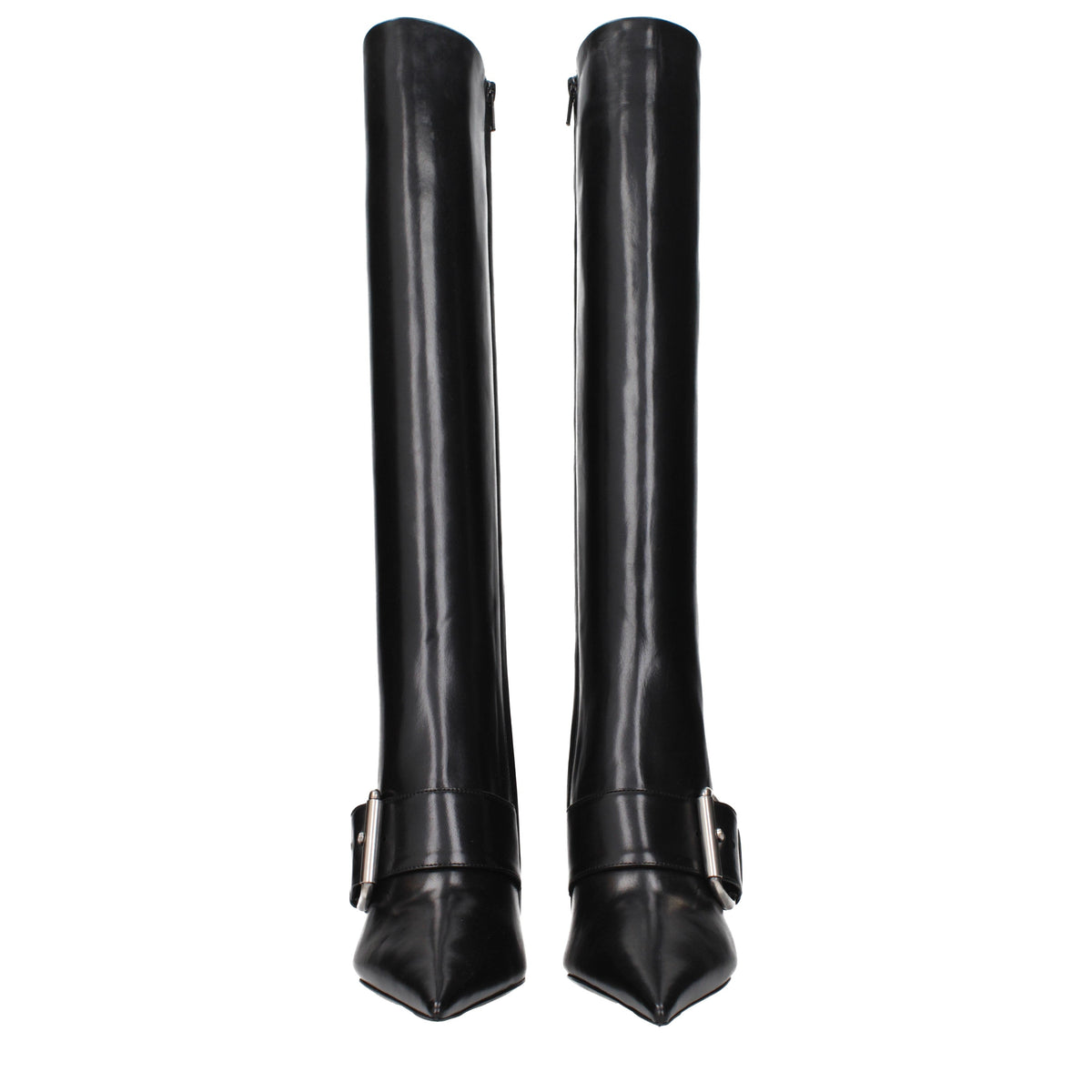 Balenciaga Boots Women Leather Black