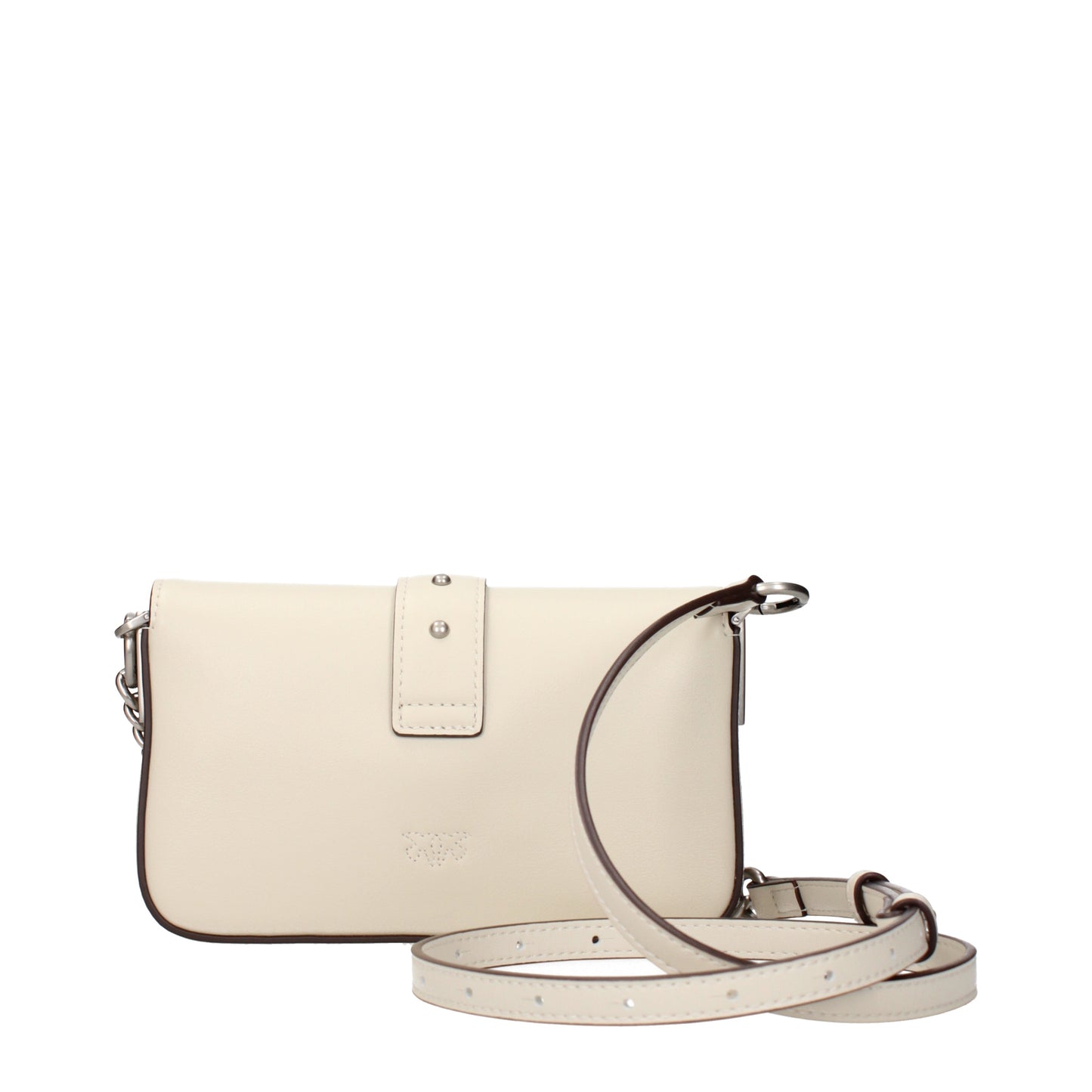 Pinko Crossbody Bags Women Leather Beige