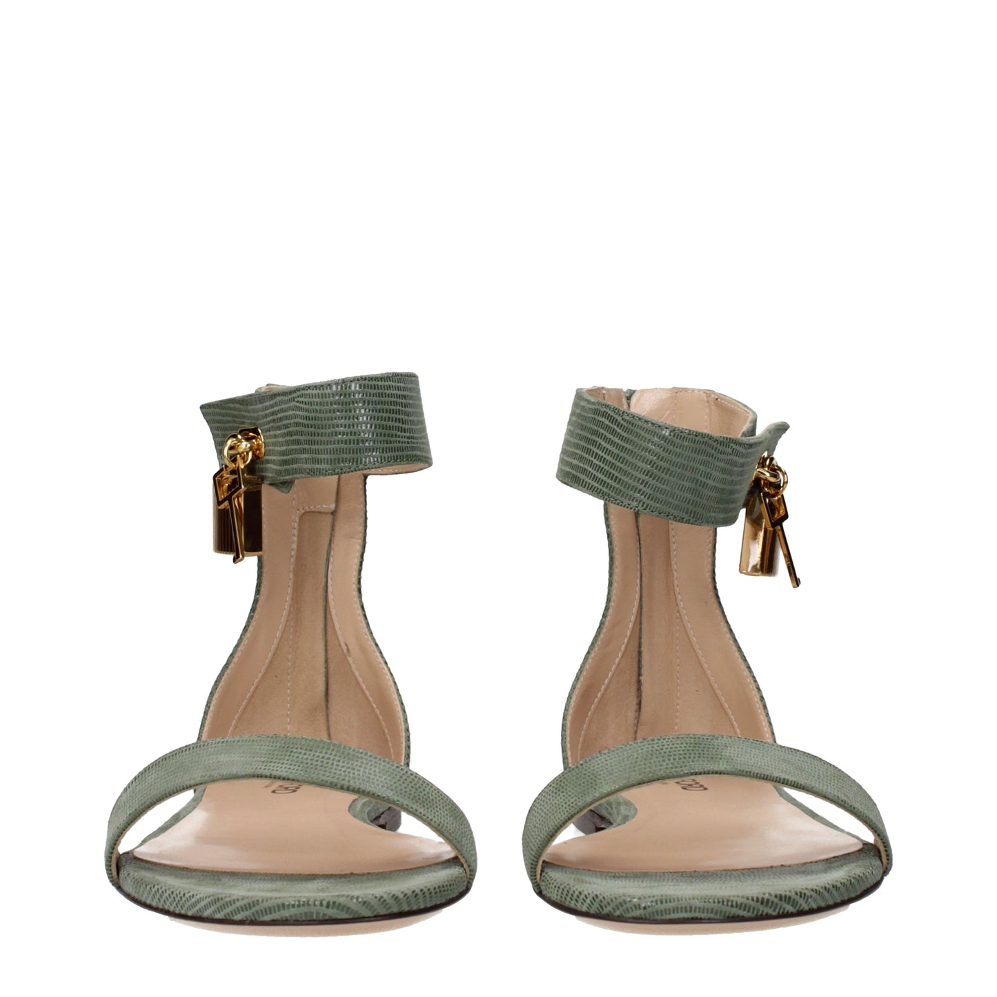 Tom Ford Sandals Women Leather Green/Laurel
