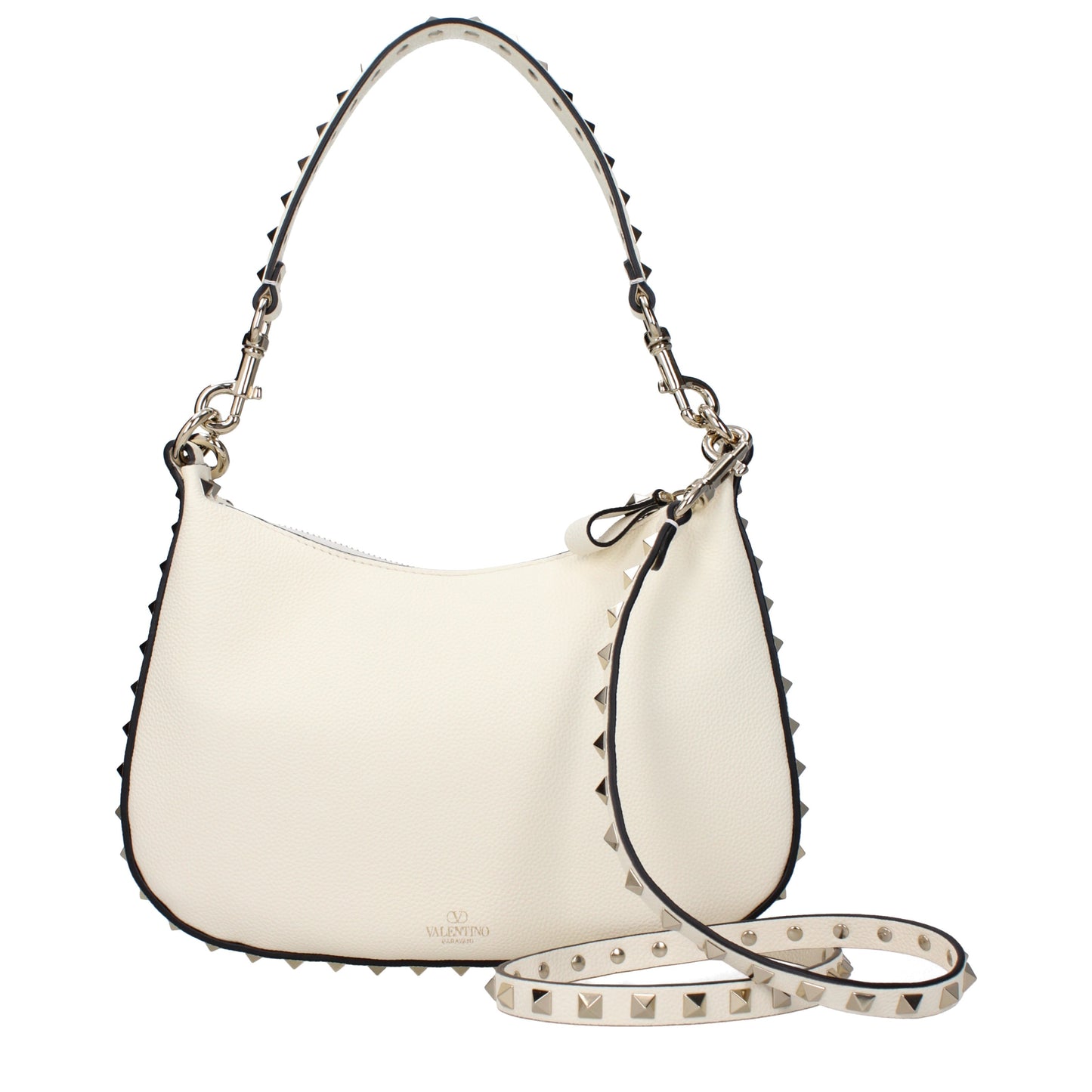 Valentino Garavani Shoulder Bags Women Leather White/Ivory