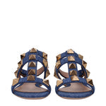 Valentino Garavani Sandals Women Fabric  Blue/Denim