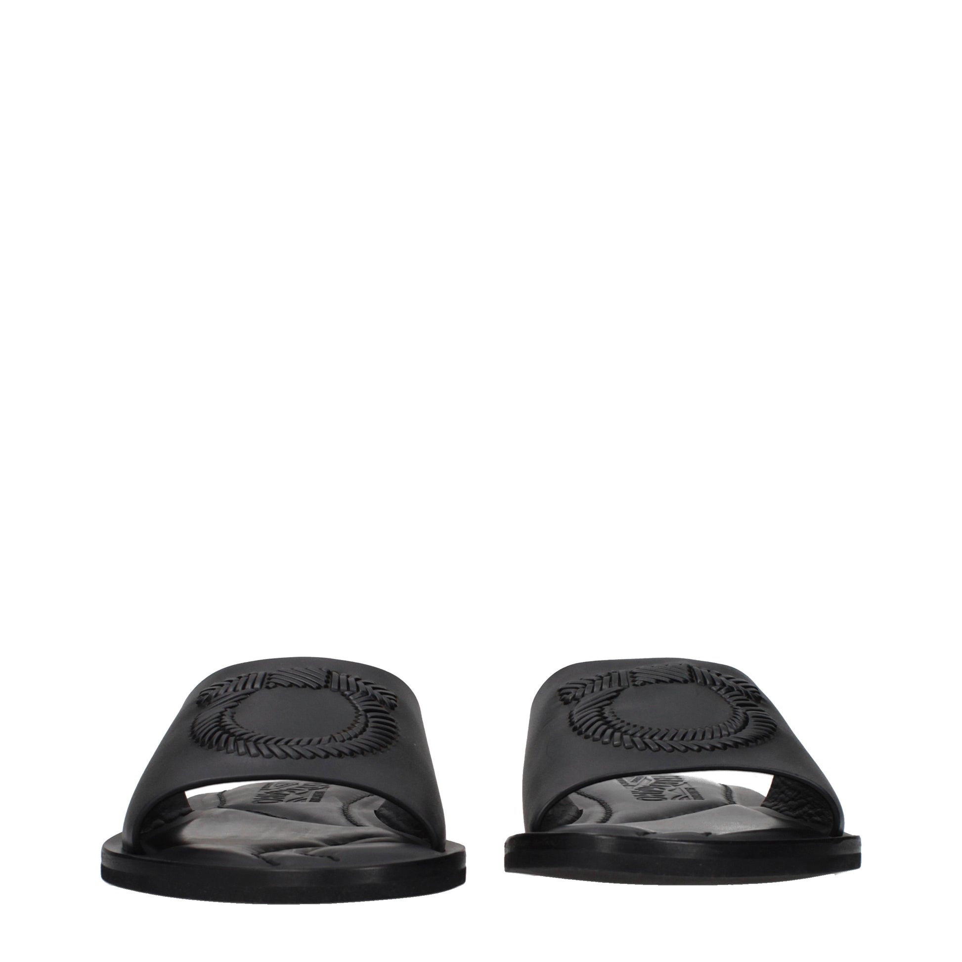 Salvatore Ferragamo Slippers and Clogs Men Leather Black
