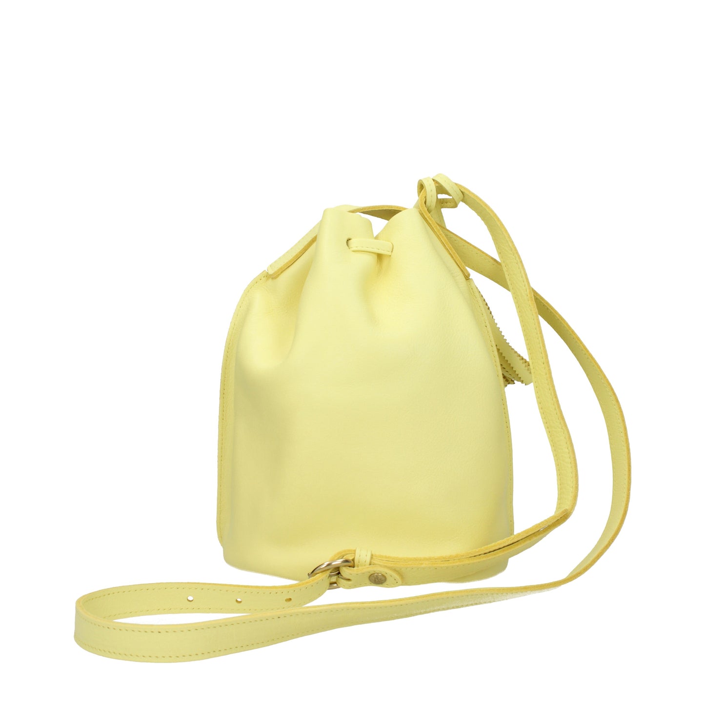 Il Bisonte Crossbody Bags Women Leather Yellow/Pastel Yellow