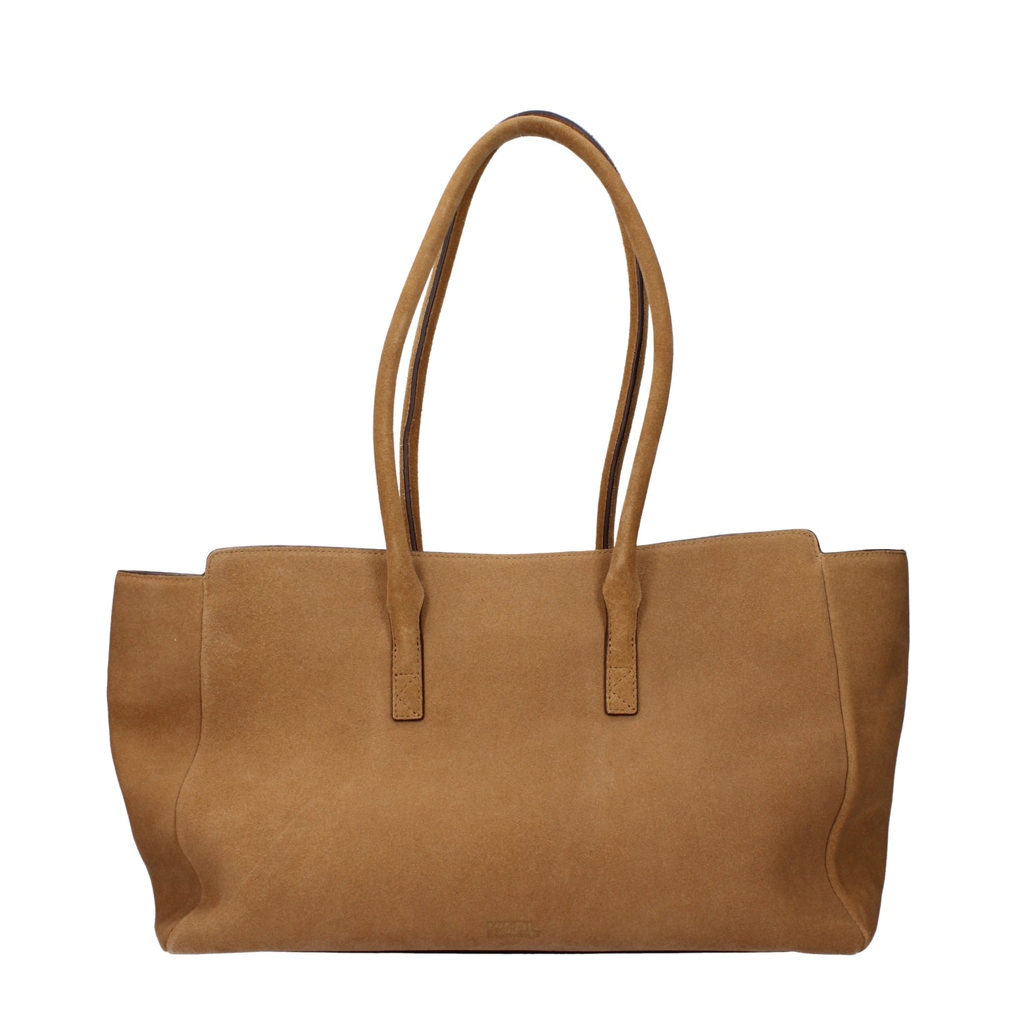 Karl Lagerfeld Shoulder Bags Women Leather Brown/Camel