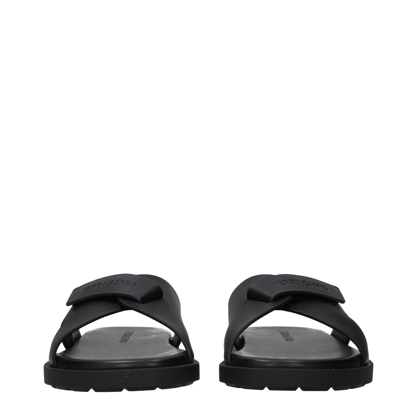 Salvatore Ferragamo Slippers and Clogs Men Leather Black
