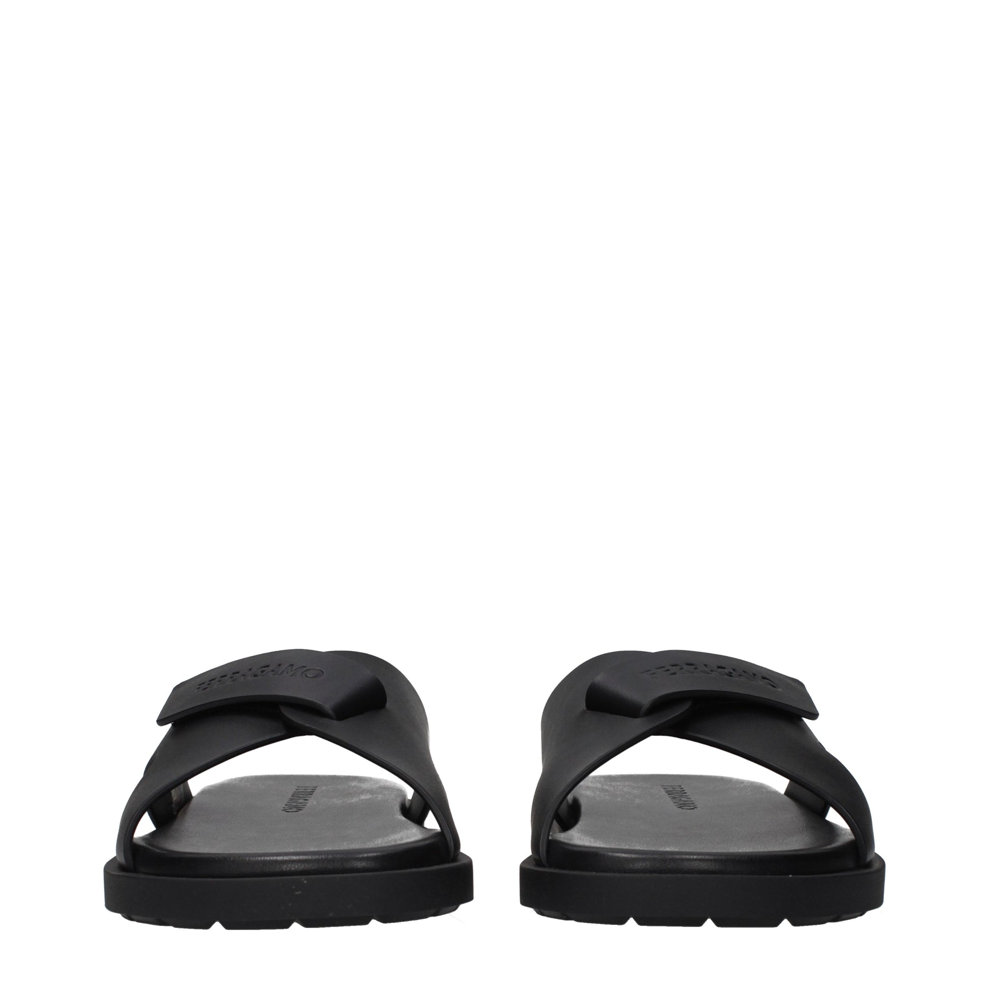 Salvatore Ferragamo Slippers and Clogs Men Leather Black