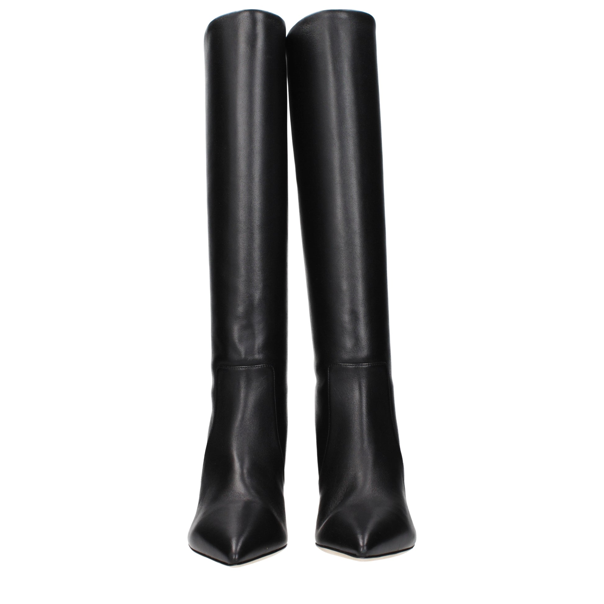 Paris Texas Boots Women Leather Black
