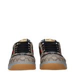 Gucci Sneakers Men Fabric  Beige/Ebony