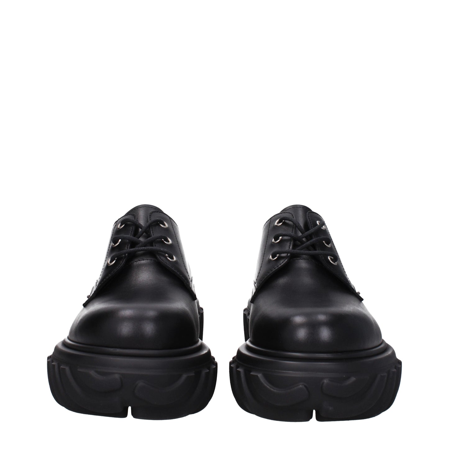 Off-White Men's Lace ups in Leather Black