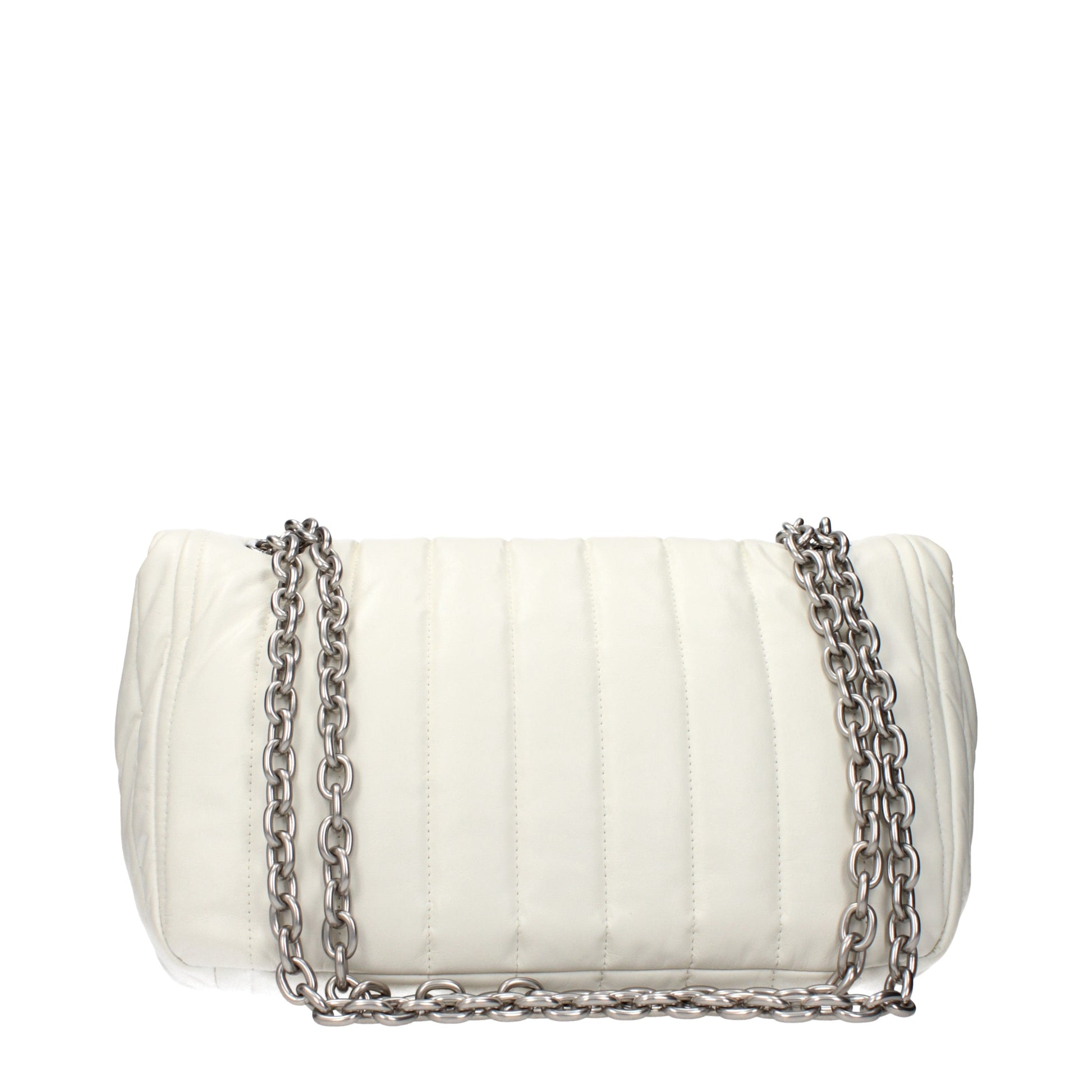 Balenciaga Shoulder Bags Women Leather White/Off White