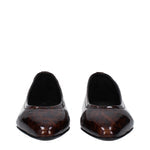 Loro Piana Ballet Flats Women Patent Leather Brown