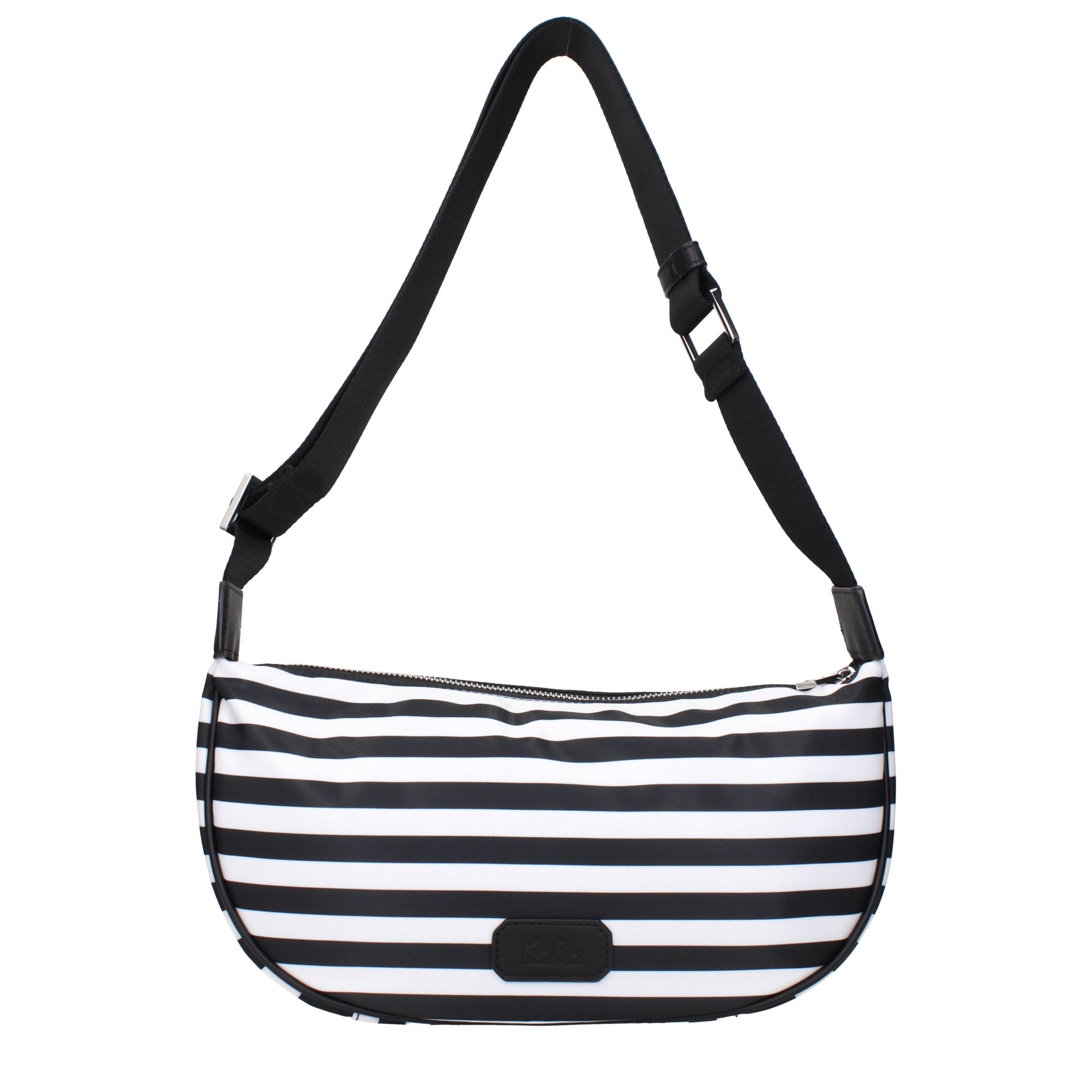 Karl Lagerfeld Crossbody Bags Women Fabric  Black/White
