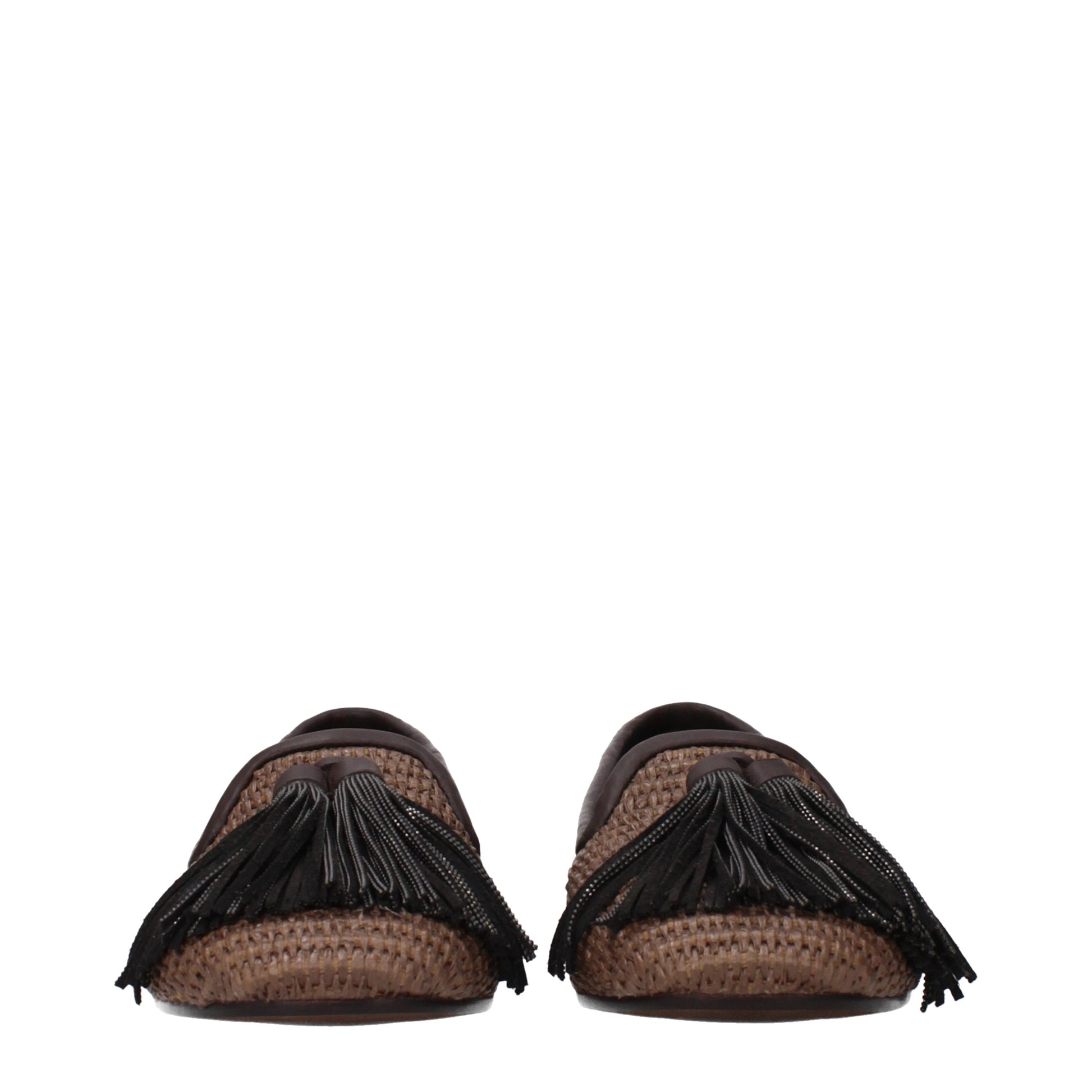 Brunello Cucinelli Women's Loafers Raffia