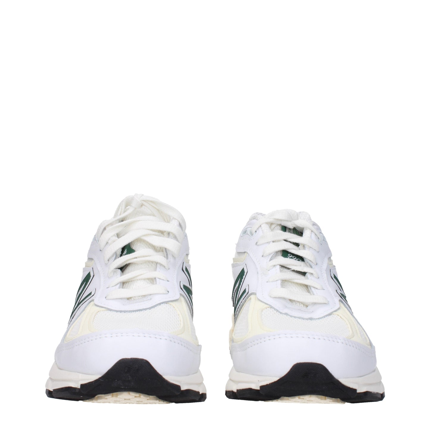 New Balance Men's Sneakers in Leather White/Green