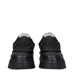 Versace Sneakers Men Leather Black