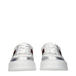 Gucci Sneakers Women Leather White/Silver