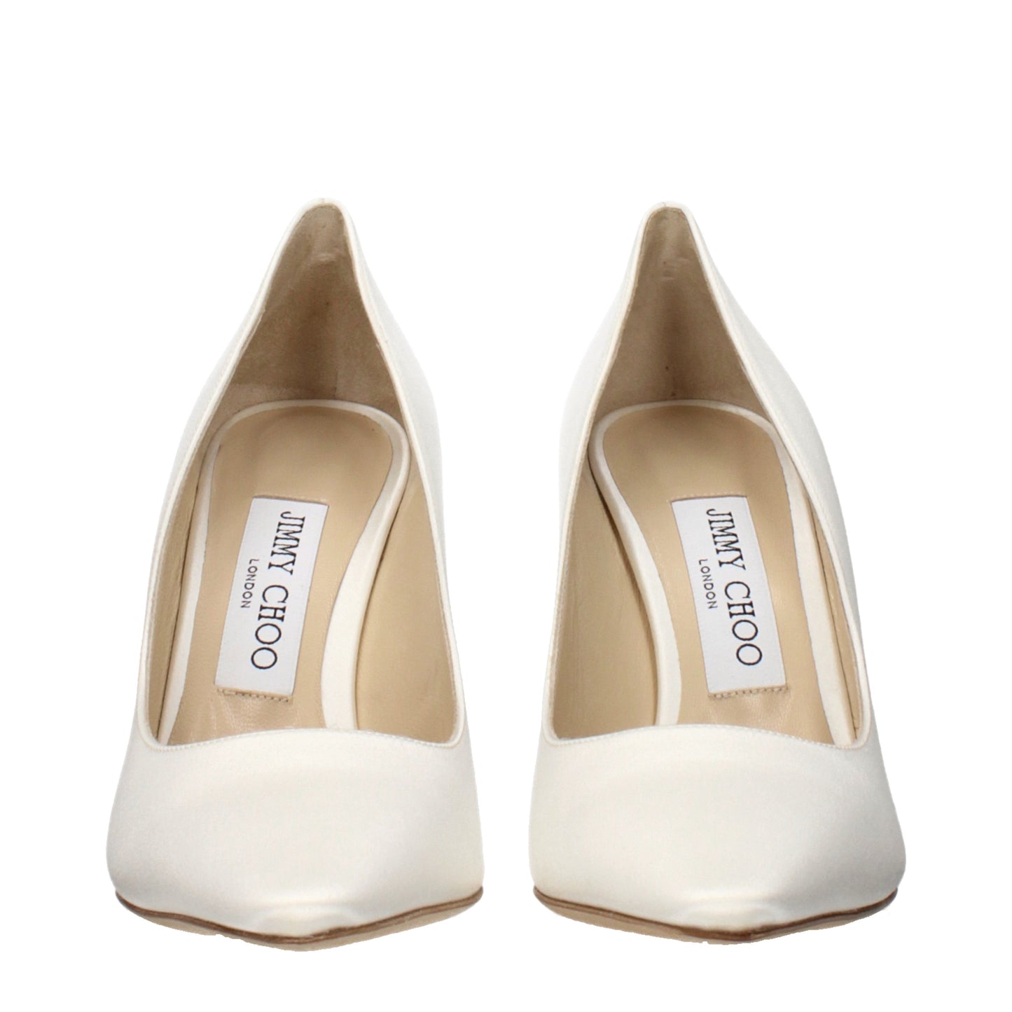 Jimmy Choo Pumps Women Satin Beige/Ivory