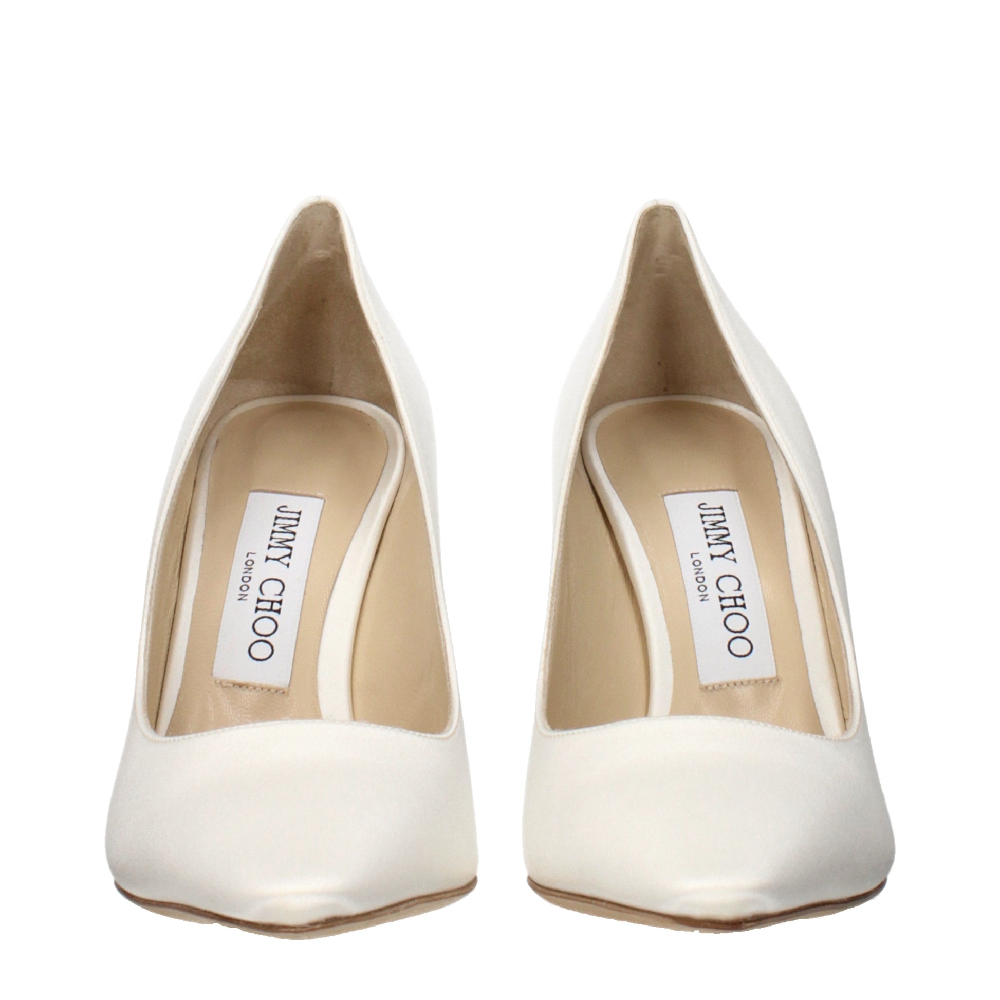 Jimmy Choo Pumps Women Satin Beige/Ivory