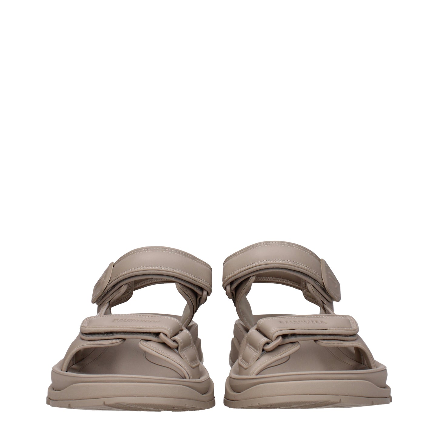 Balenciaga Men's Sandals in Leather Beige/Taupe