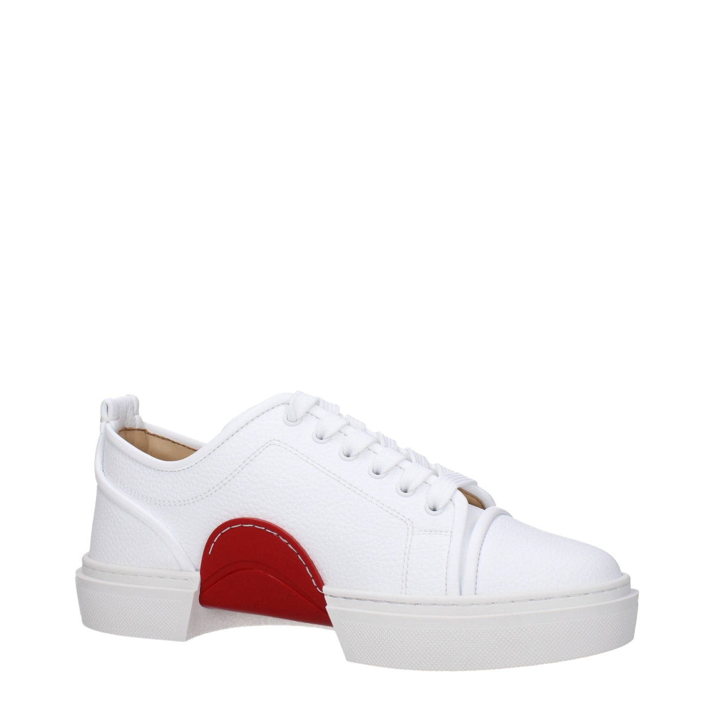 Louboutin Men's Sneakers in Leather White