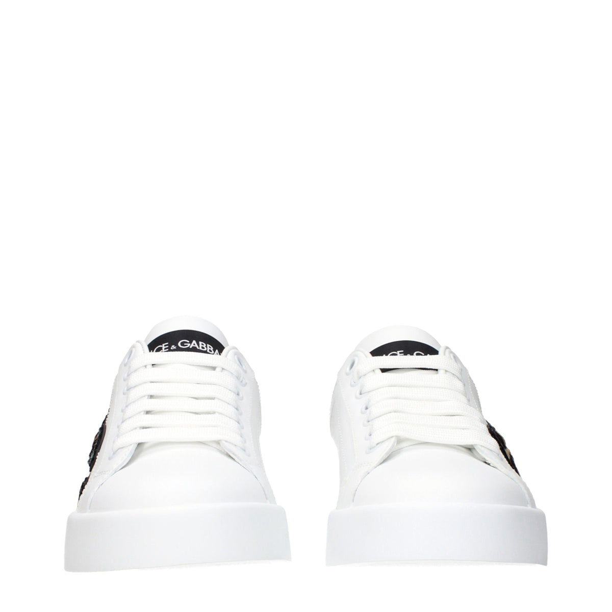 Dolce&Gabbana Sneakers Women Leather White/Leopard