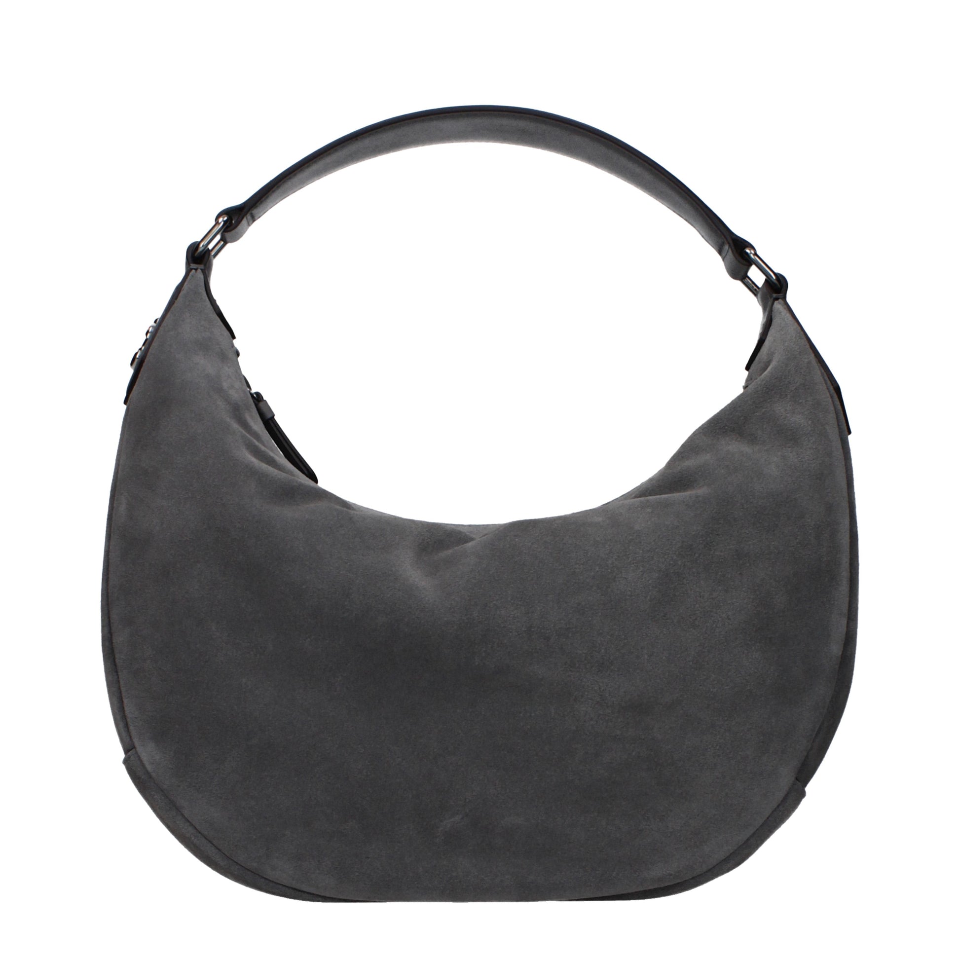 Jimmy Choo Shoulder Bags Women Suede Gray/Storm Gray