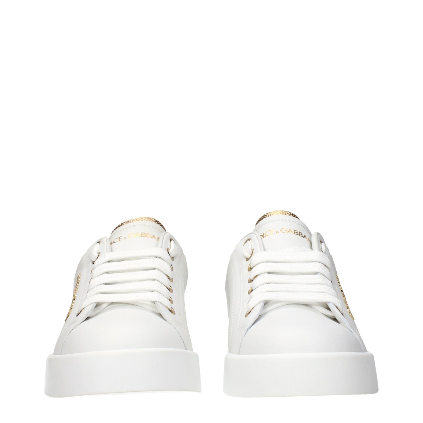 Dolce&Gabbana Sneakers Women Leather White/Gold