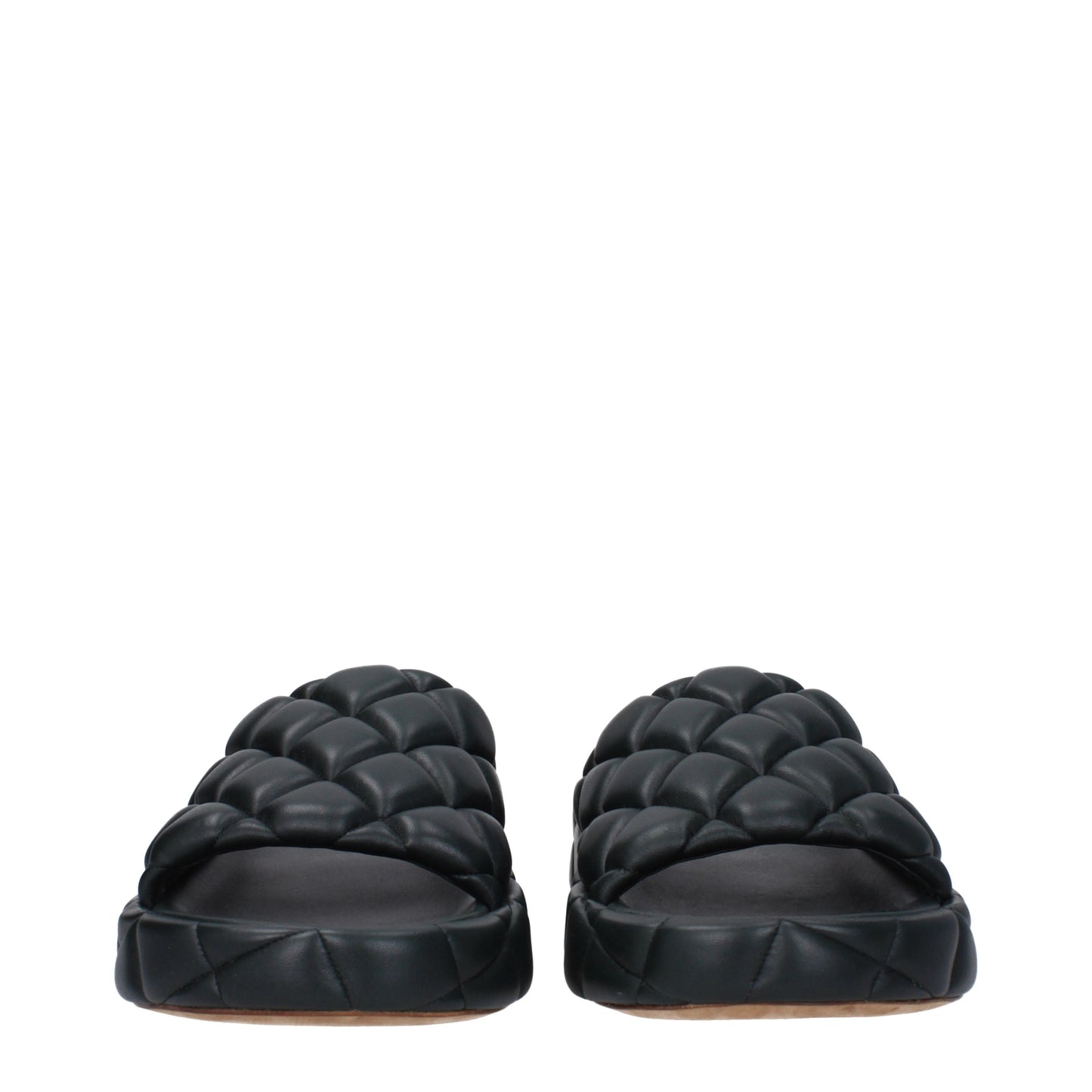 Bottega Veneta Sandals & Slippers Men Leather Green/Inkwell