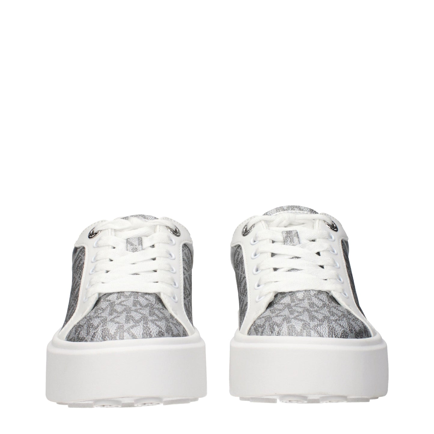 Michael Kors Sneakers Women Fabric  Silver