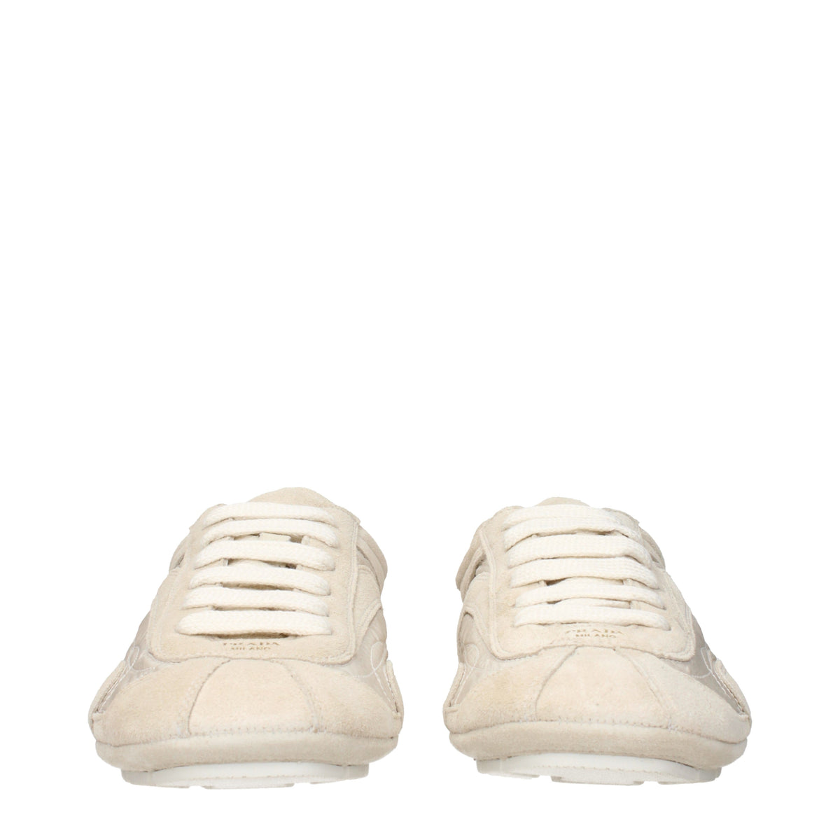 Prada Sneakers Men Fabric  Beige/Ivory