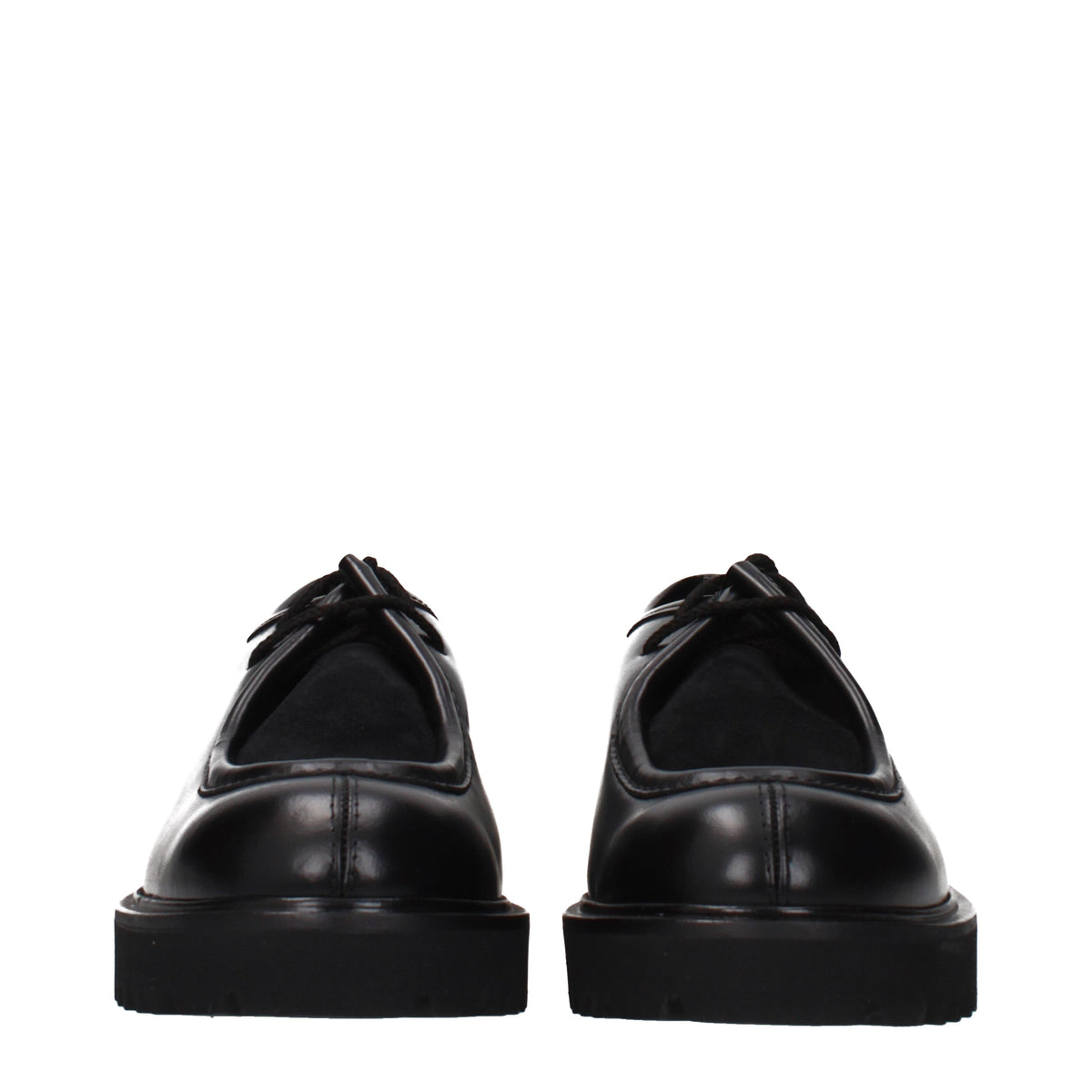 Max Mara Lace up and Monkstrap Women Leather Black