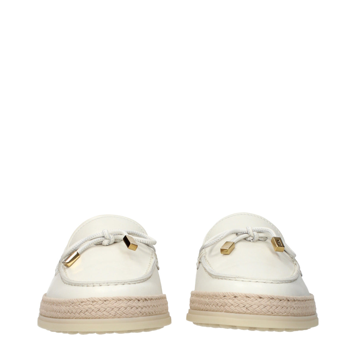 Tod's Loafers Women Leather Beige