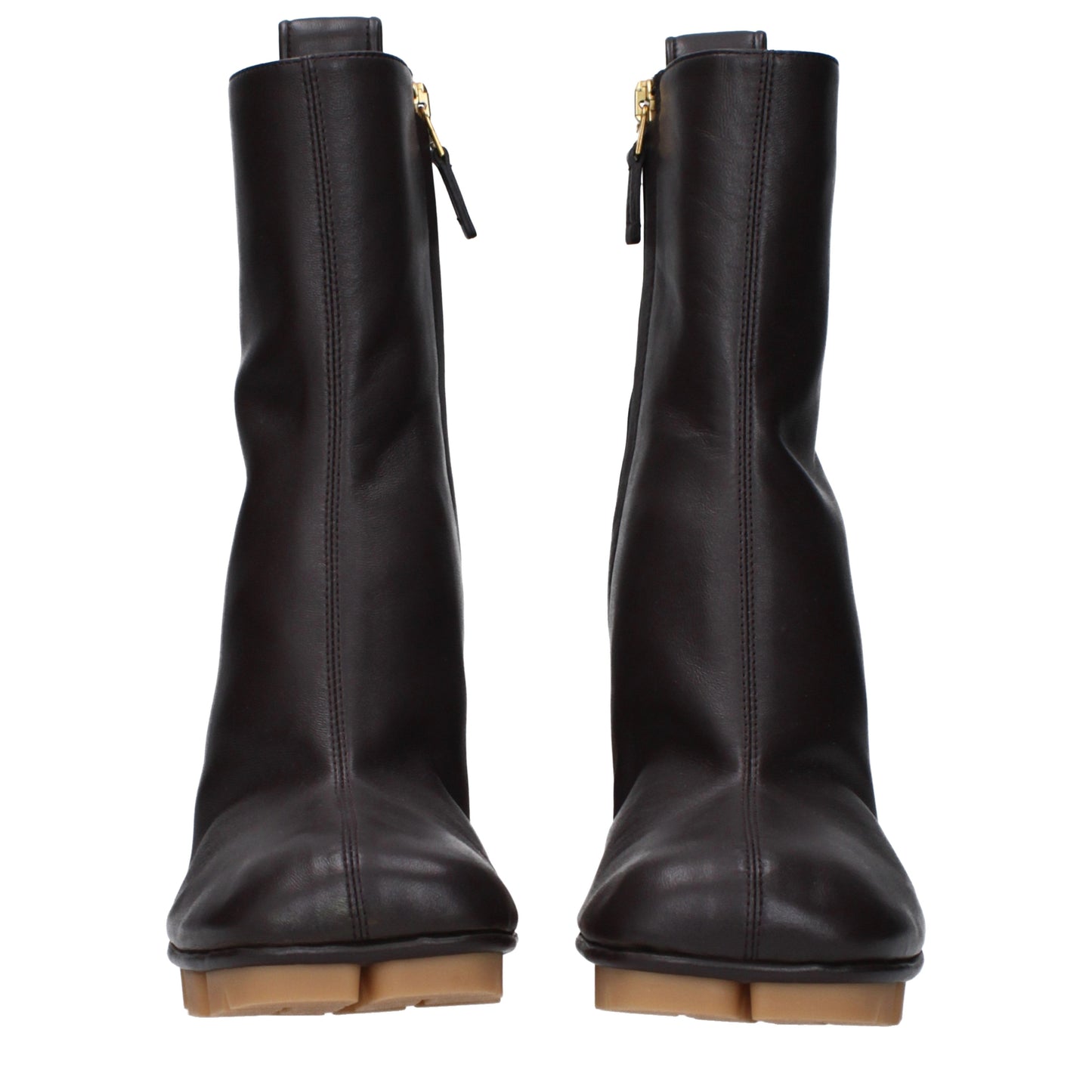 Bottega Veneta Women's Ankle Boots Leather Chocolate