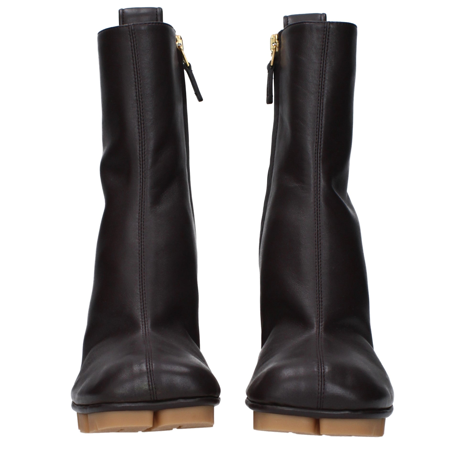 Bottega Veneta Women's Ankle Boots Leather Chocolate