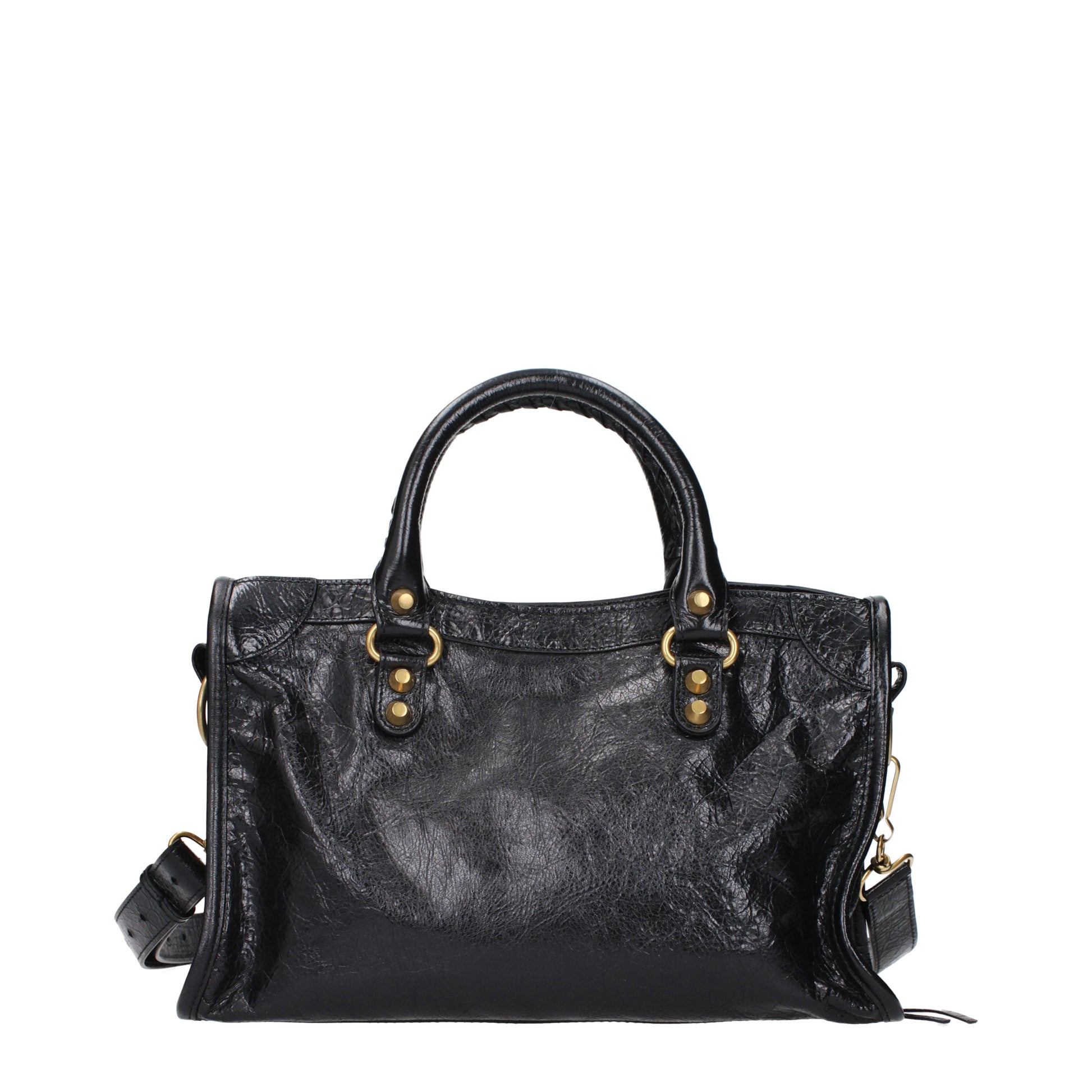 Balenciaga Handbags Women Leather Black