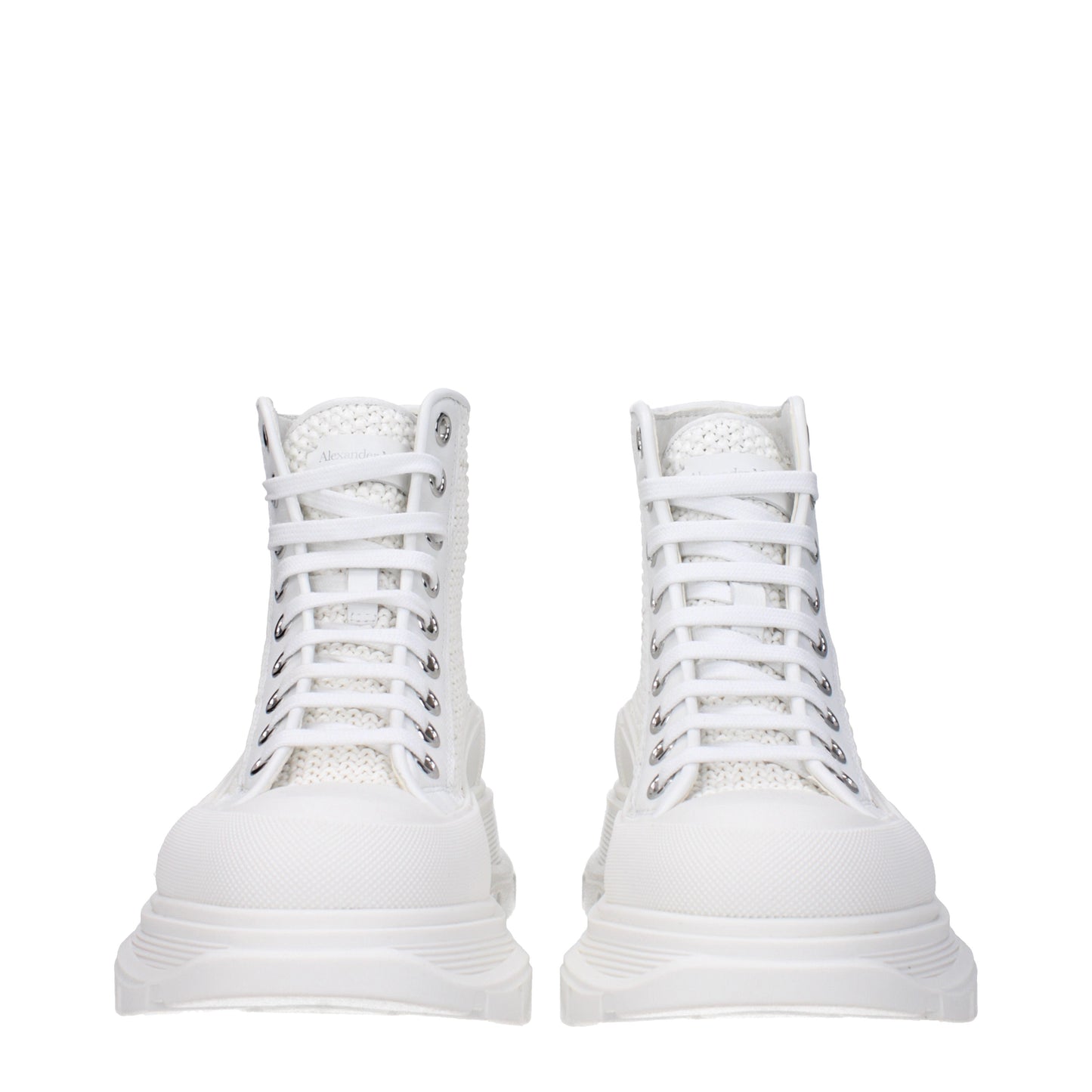 Alexander McQueen Women's Boots in Fabric  White