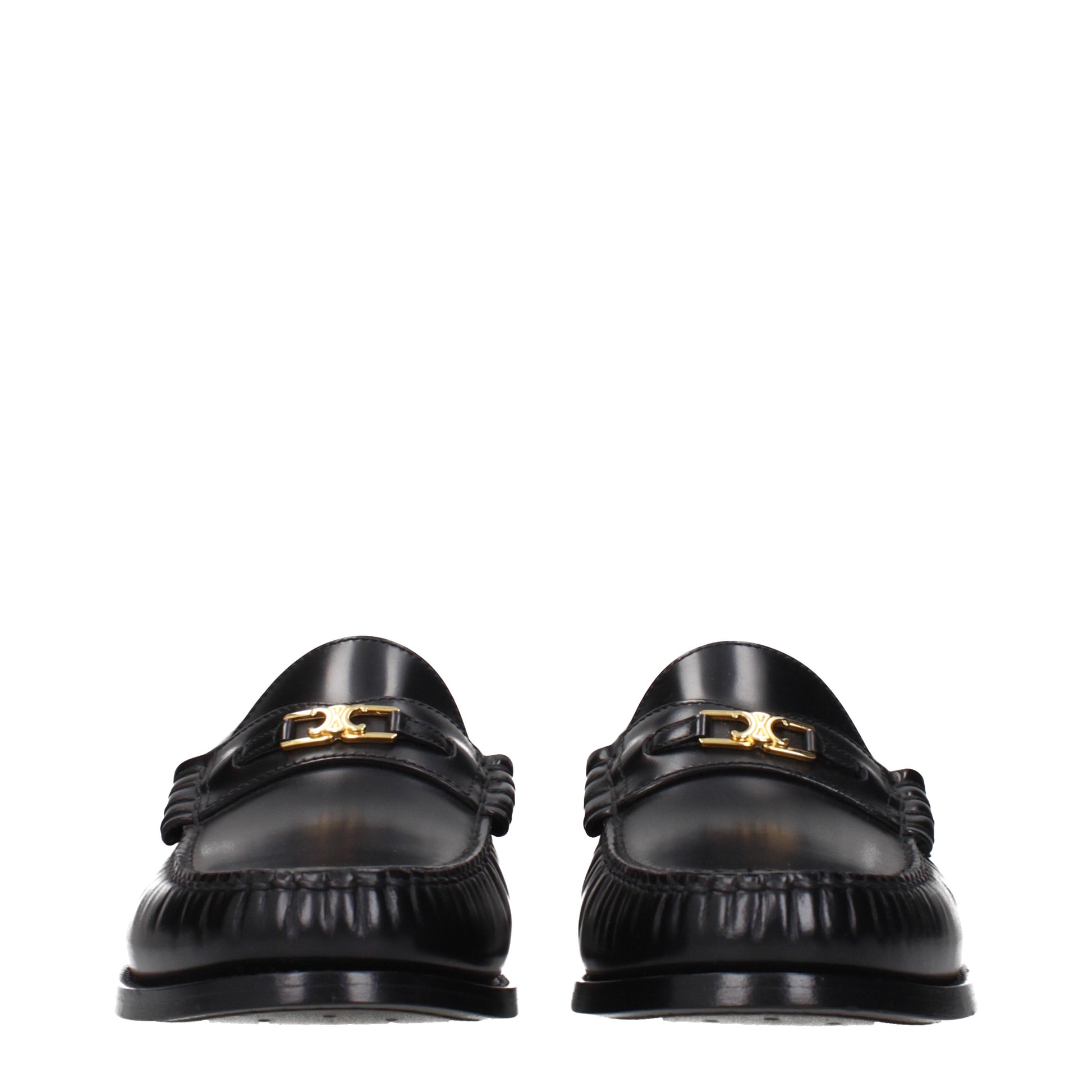 Celine Loafers Men Leather Black