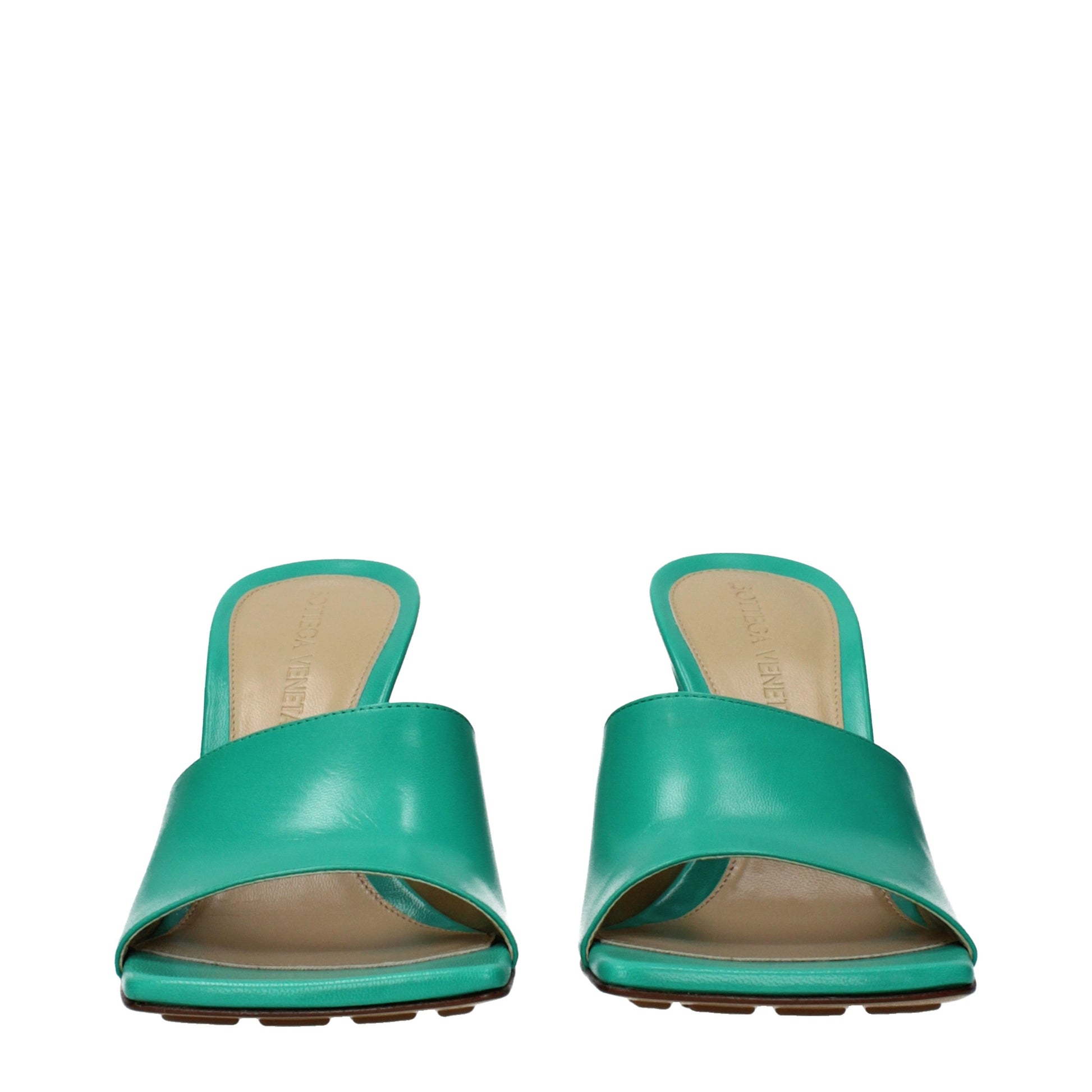 Bottega Veneta Women's Sandals Leather Turquoise