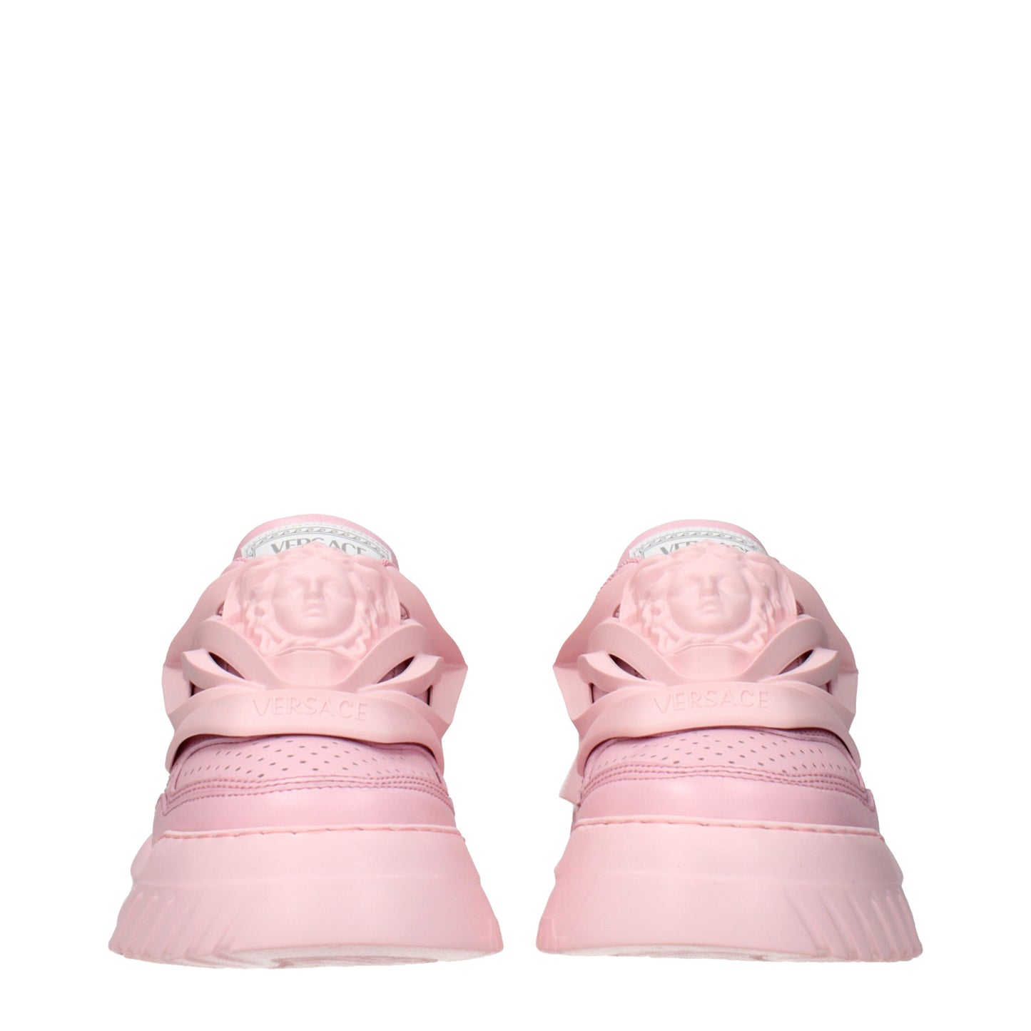 Versace Sneakers Women Leather Pink