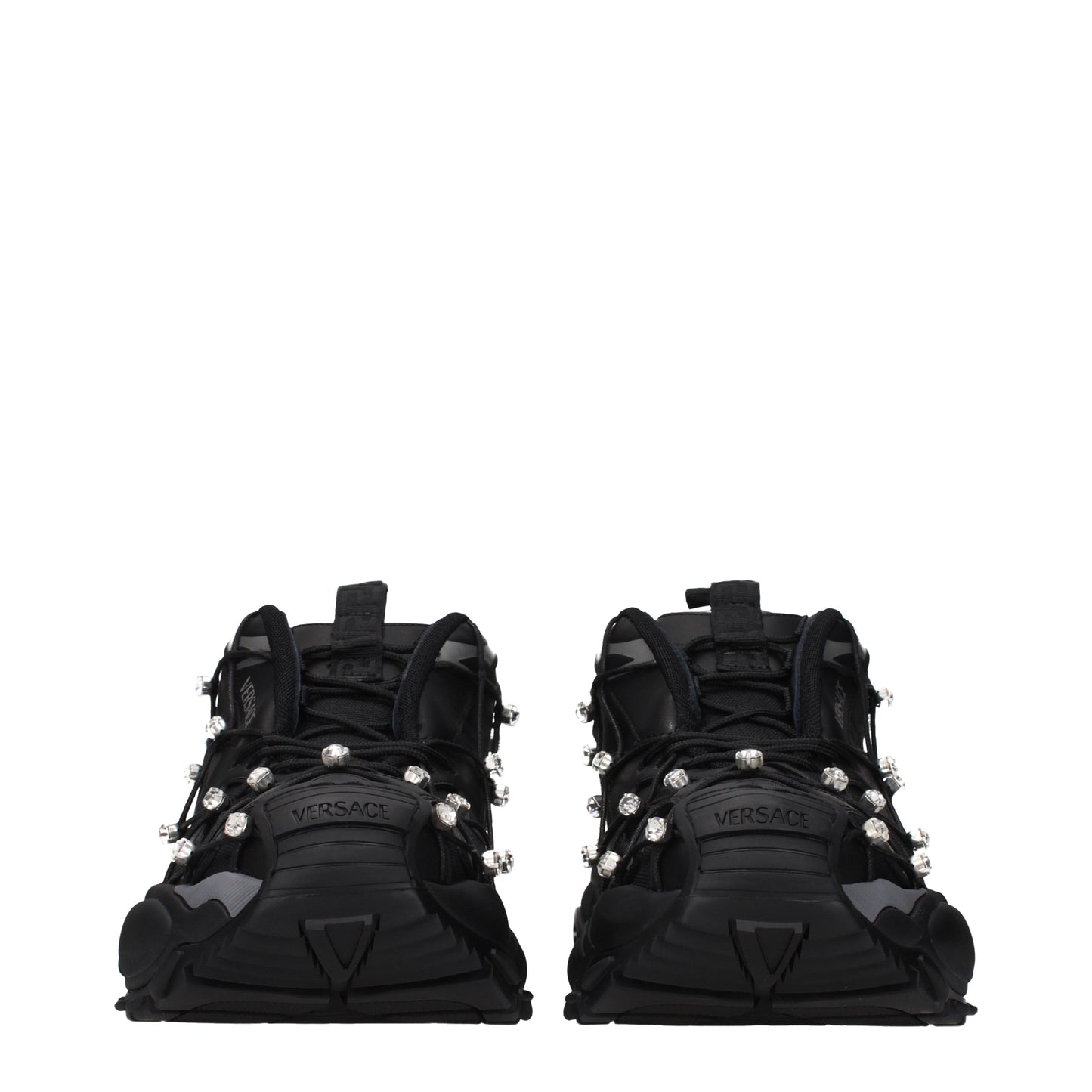 Versace Sneakers Women Fabric  Black