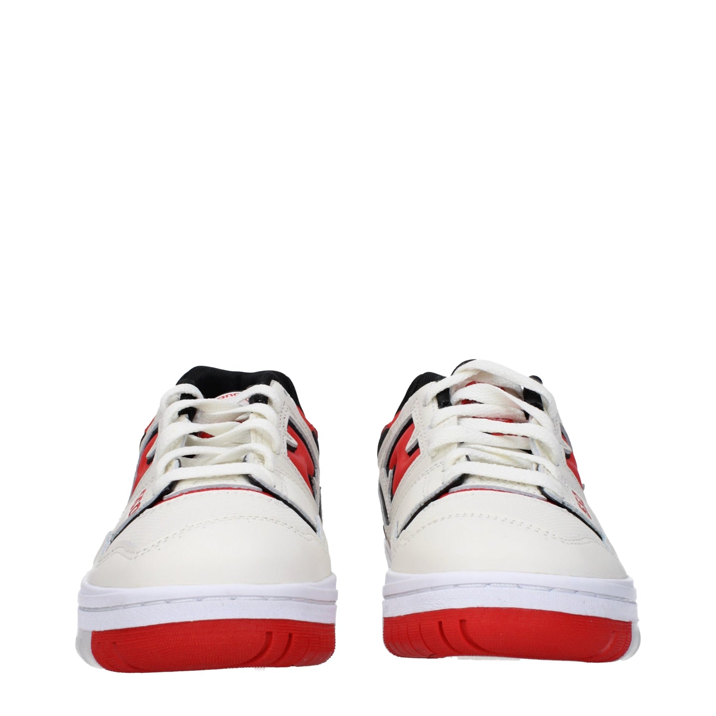 New Balance Men's Sneakers in Leather White/Red