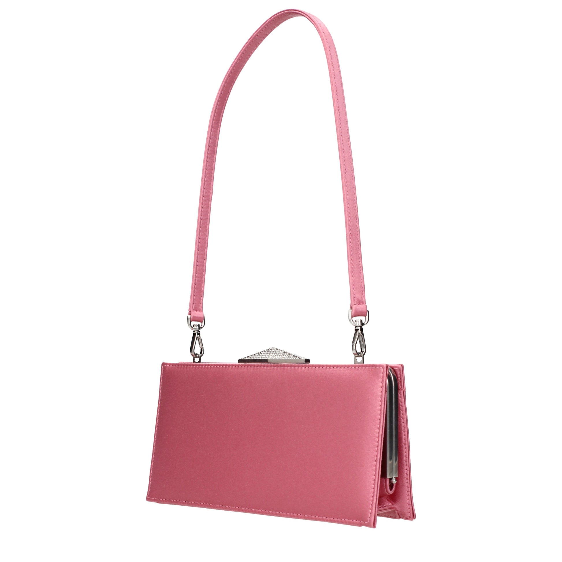 Jimmy Choo Women's Clutches Satin Rose
