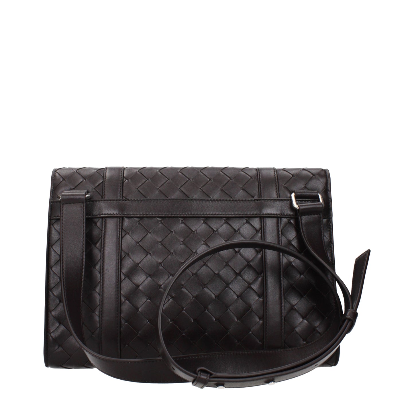 Bottega Veneta Men's Crossbody Bags Leather Chocolate