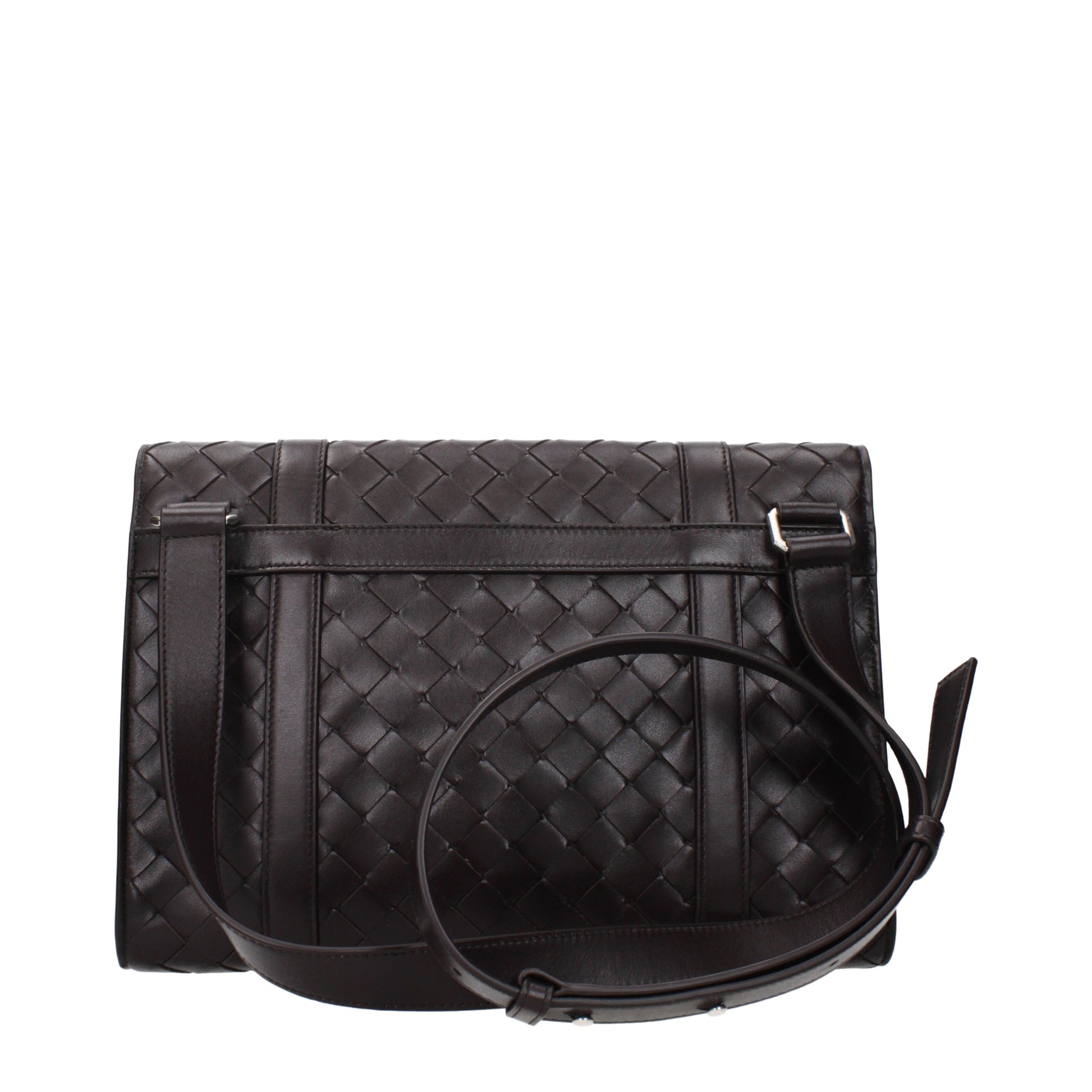 Bottega Veneta Men's Crossbody Bags Leather Chocolate