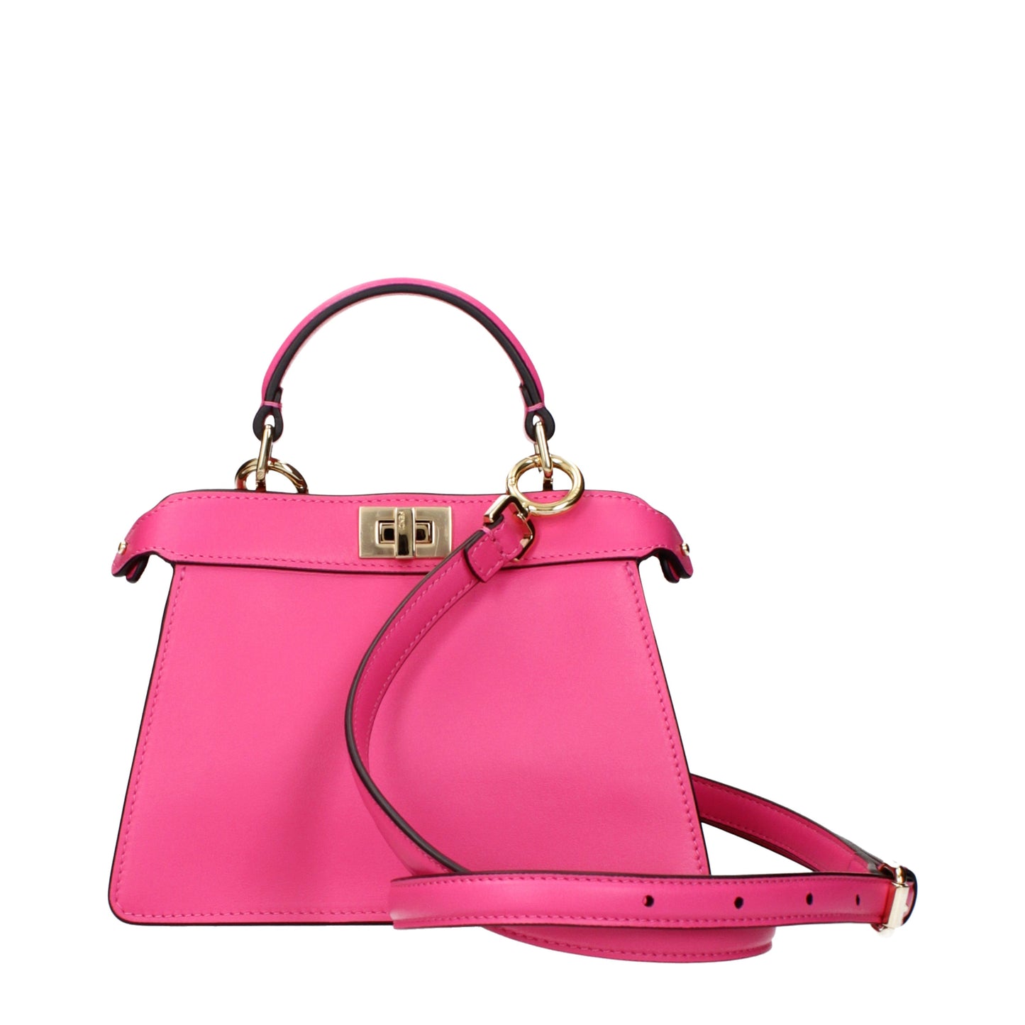 Fendi Handbags Women Leather Fuchsia