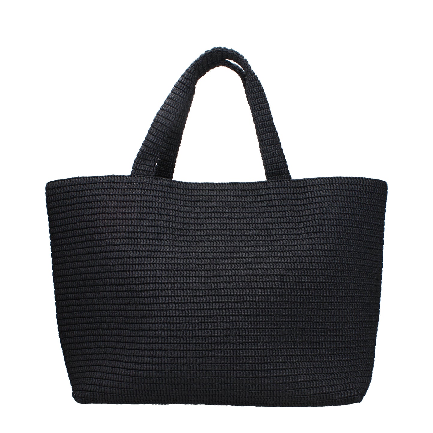 Saint Laurent Shoulder Bags Women Raffia Black