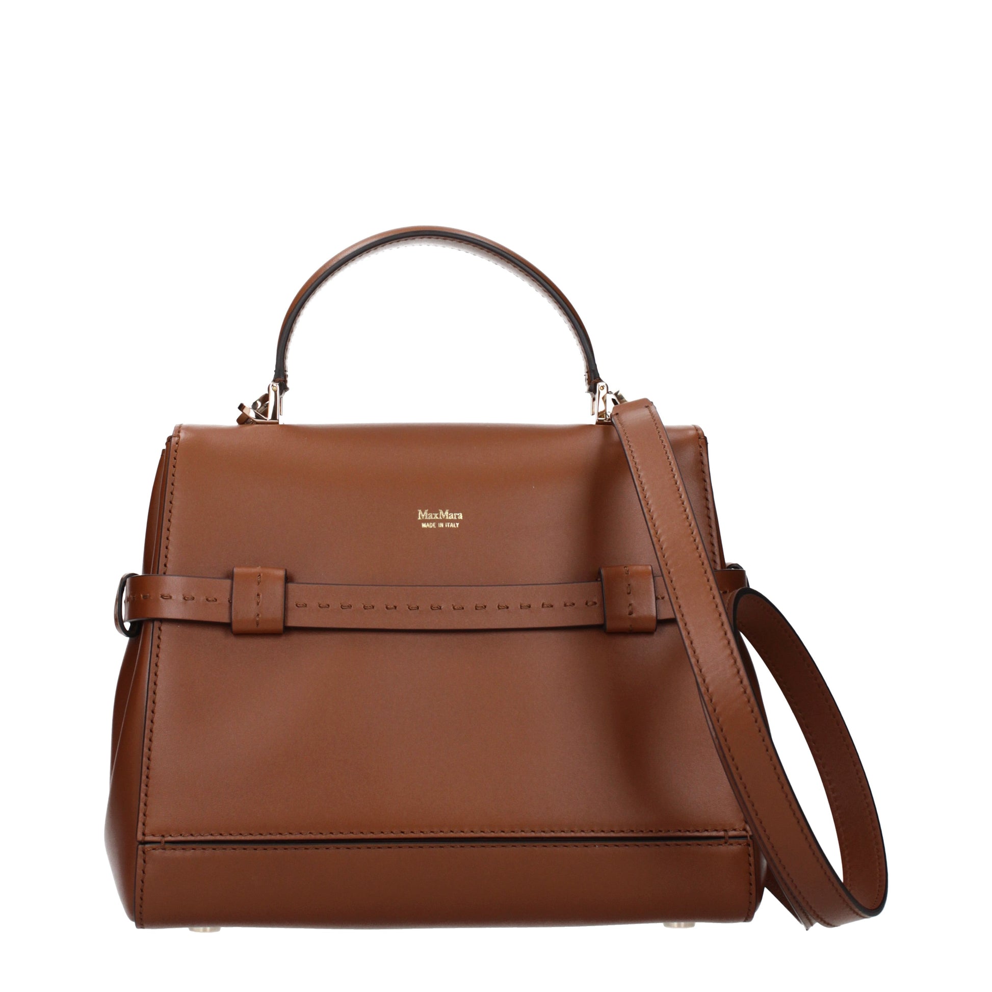Max Mara Handbags Women Leather Brown