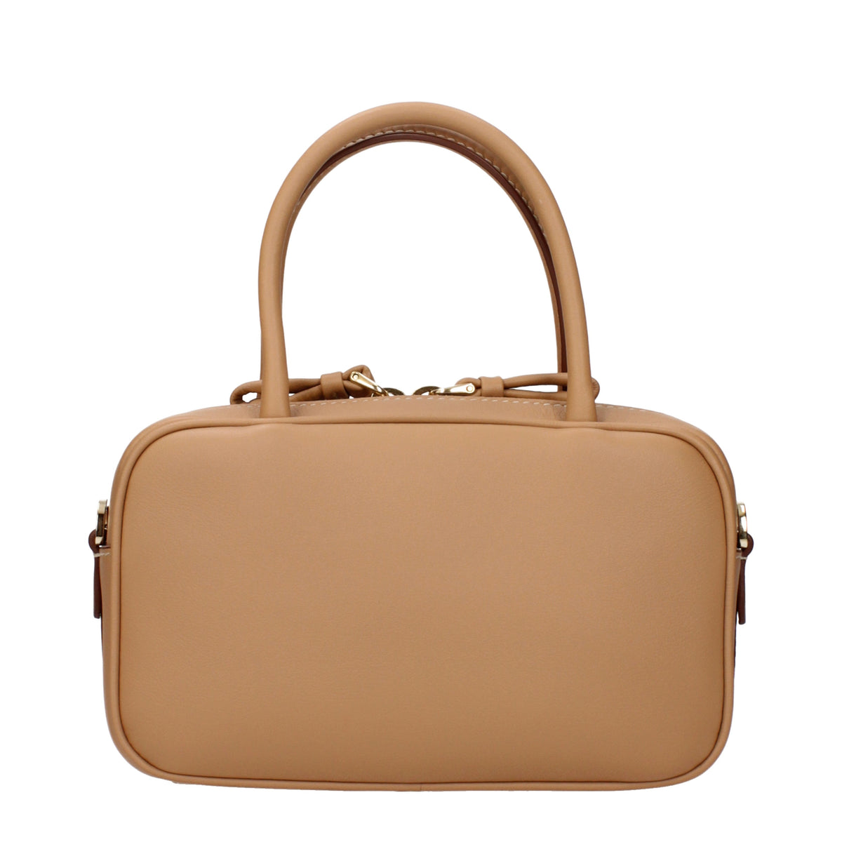 Prada Handbags Women Leather Beige/Natural